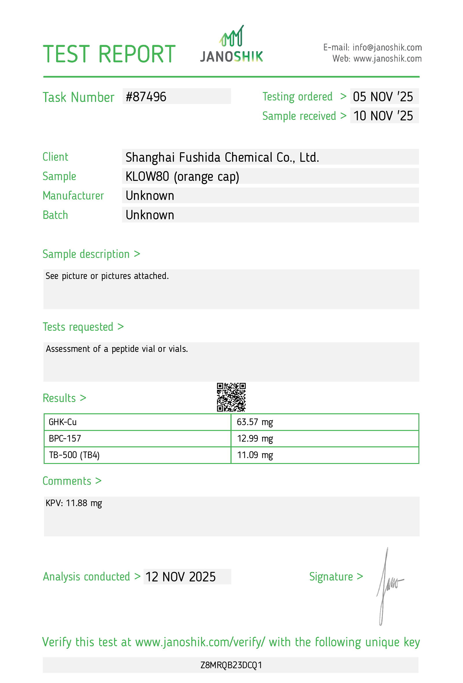 Certificate scan