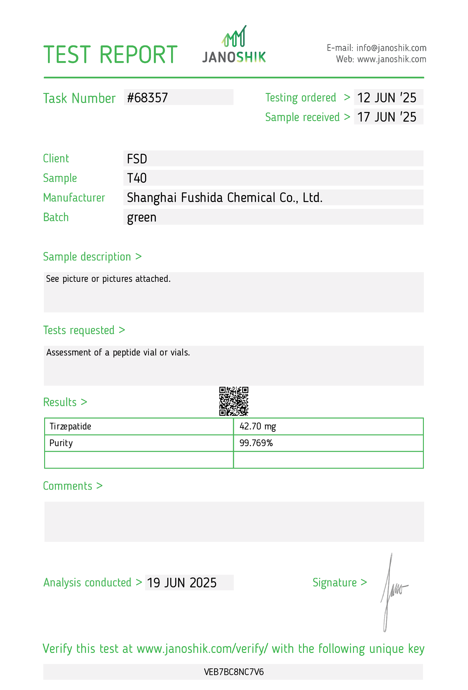 Certificate scan