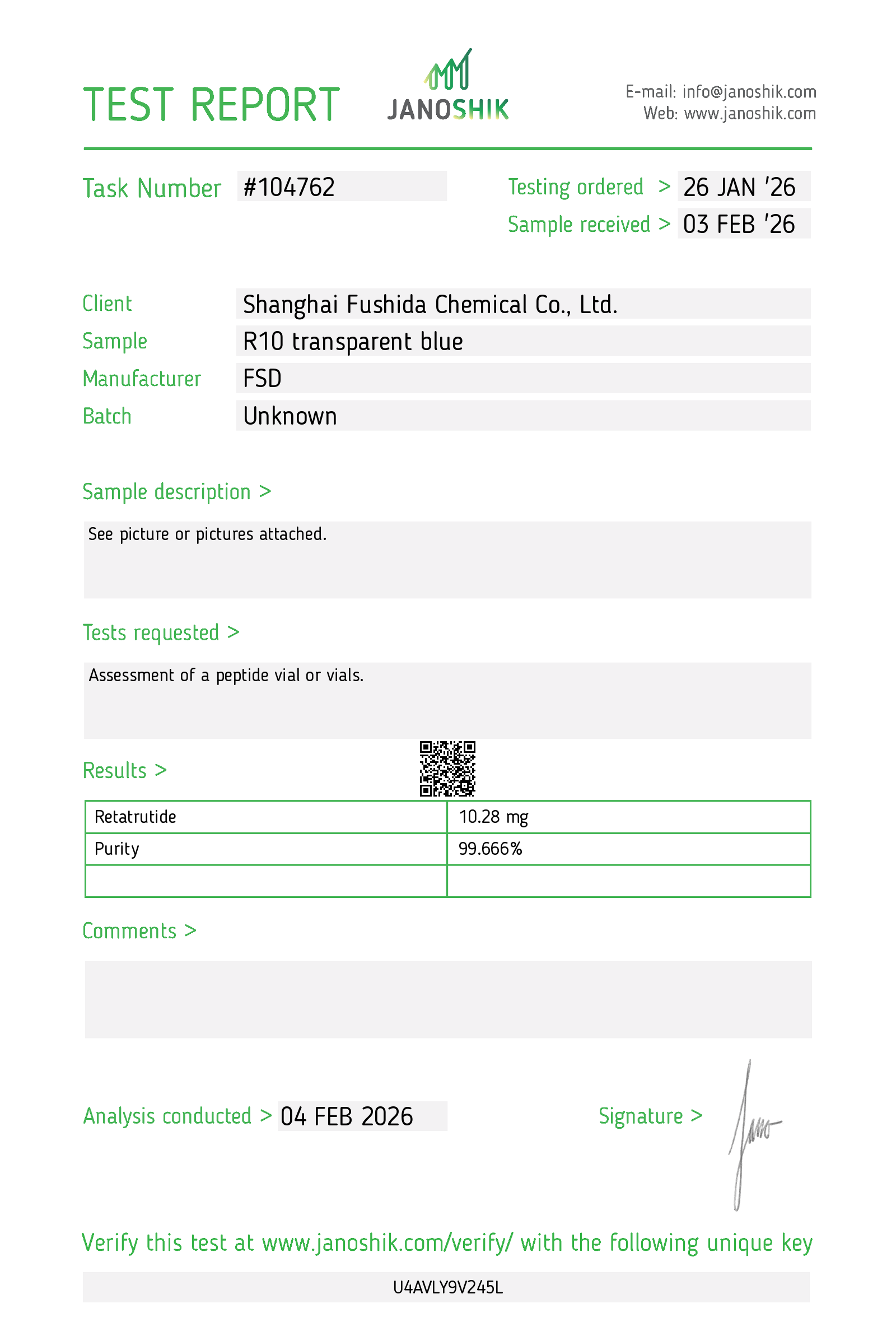 Certificate scan