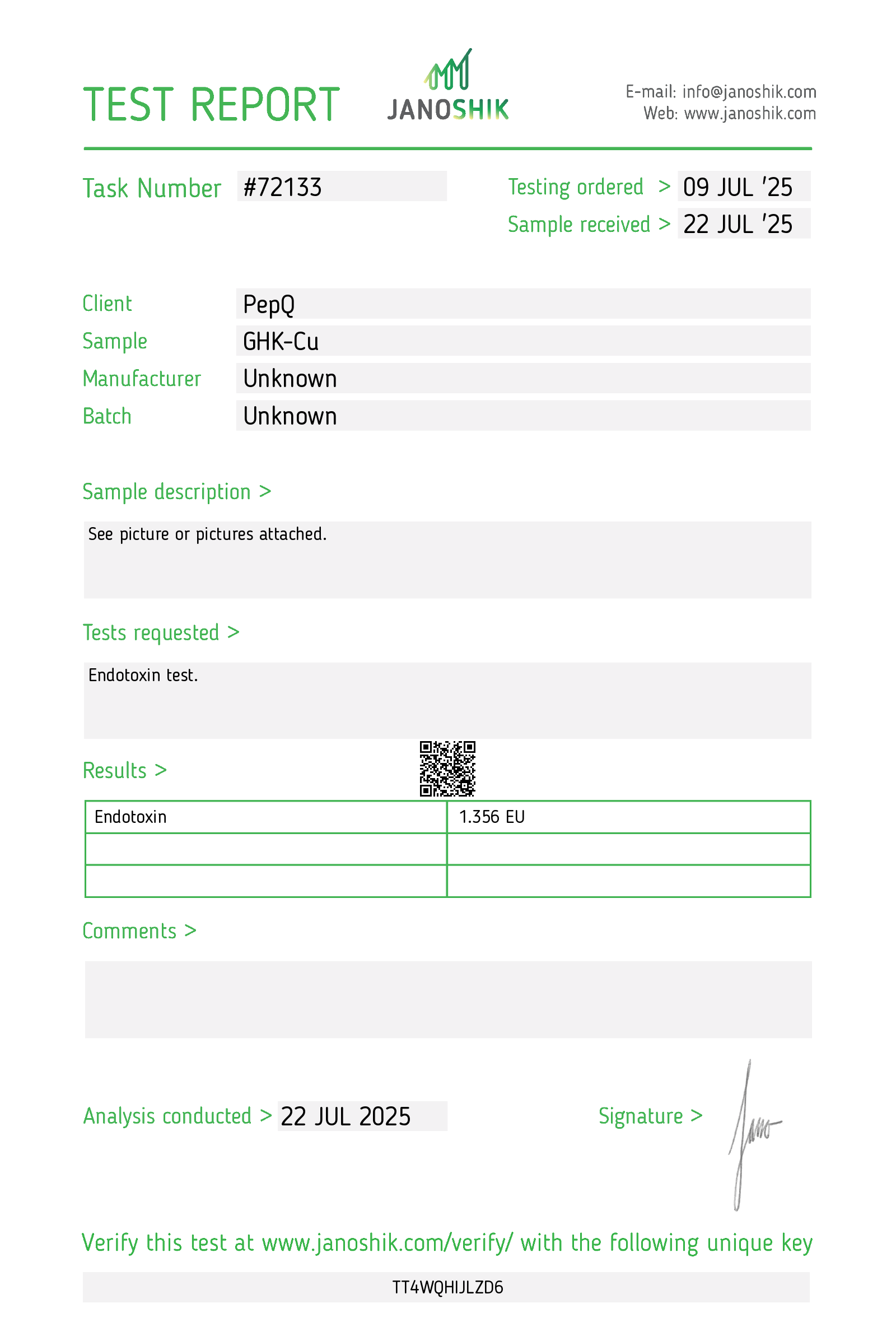 Certificate scan
