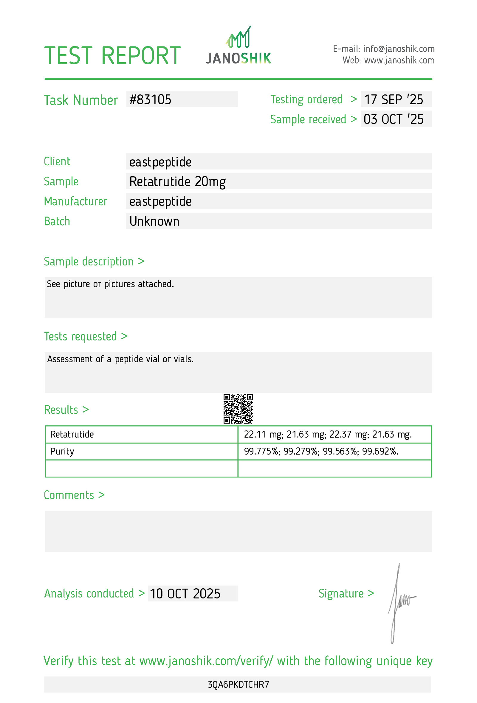 Certificate scan