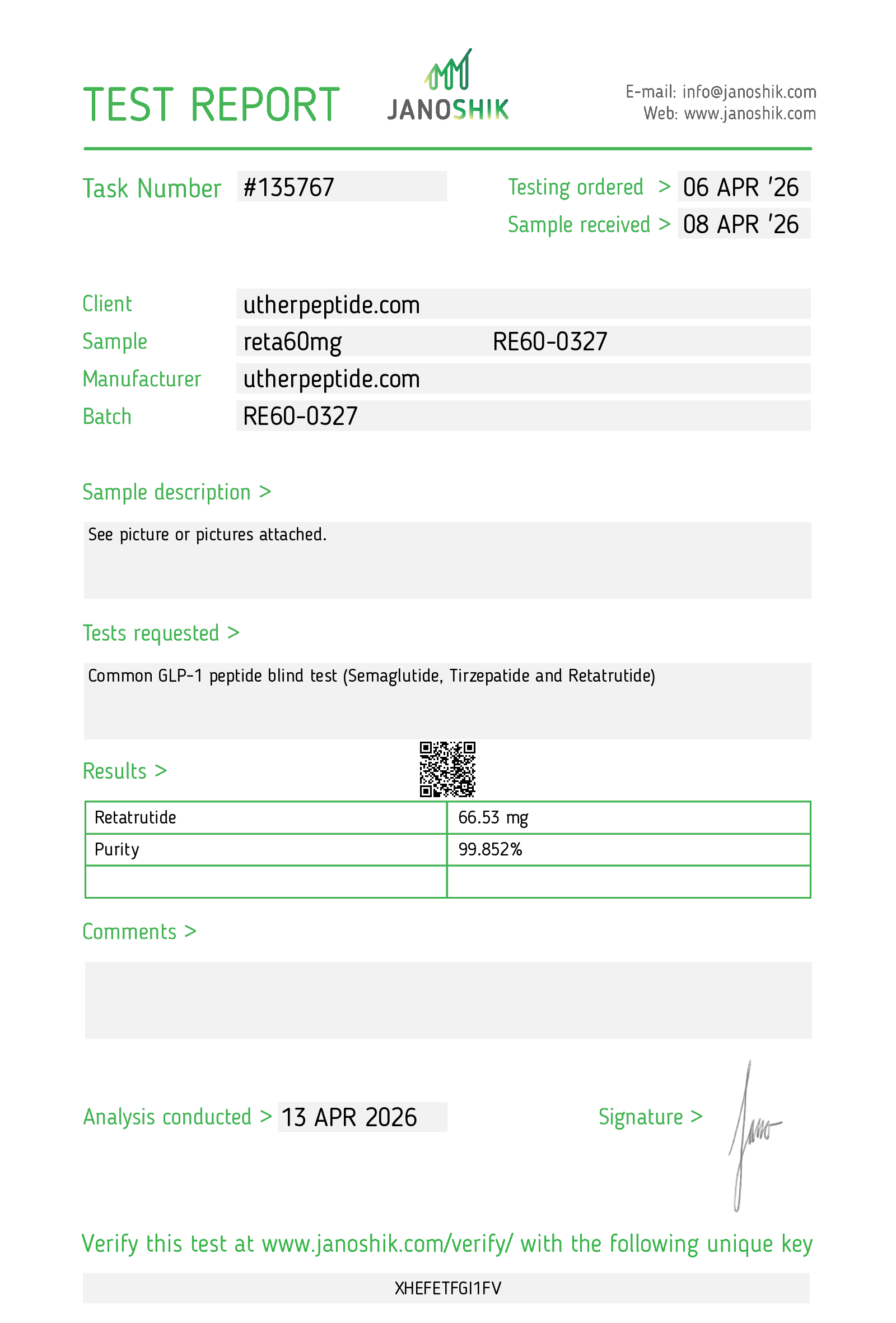 Certificate scan
