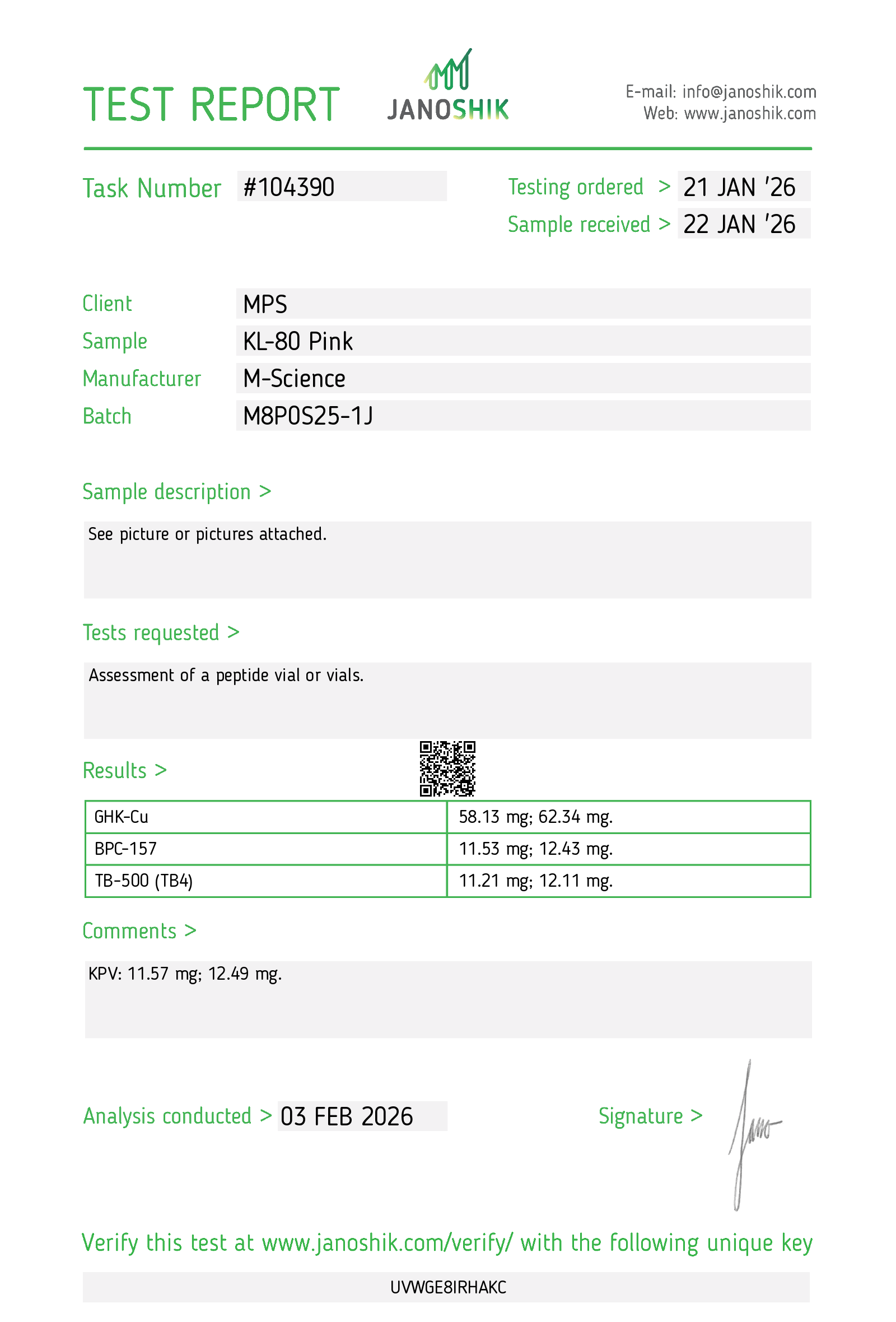 Certificate scan