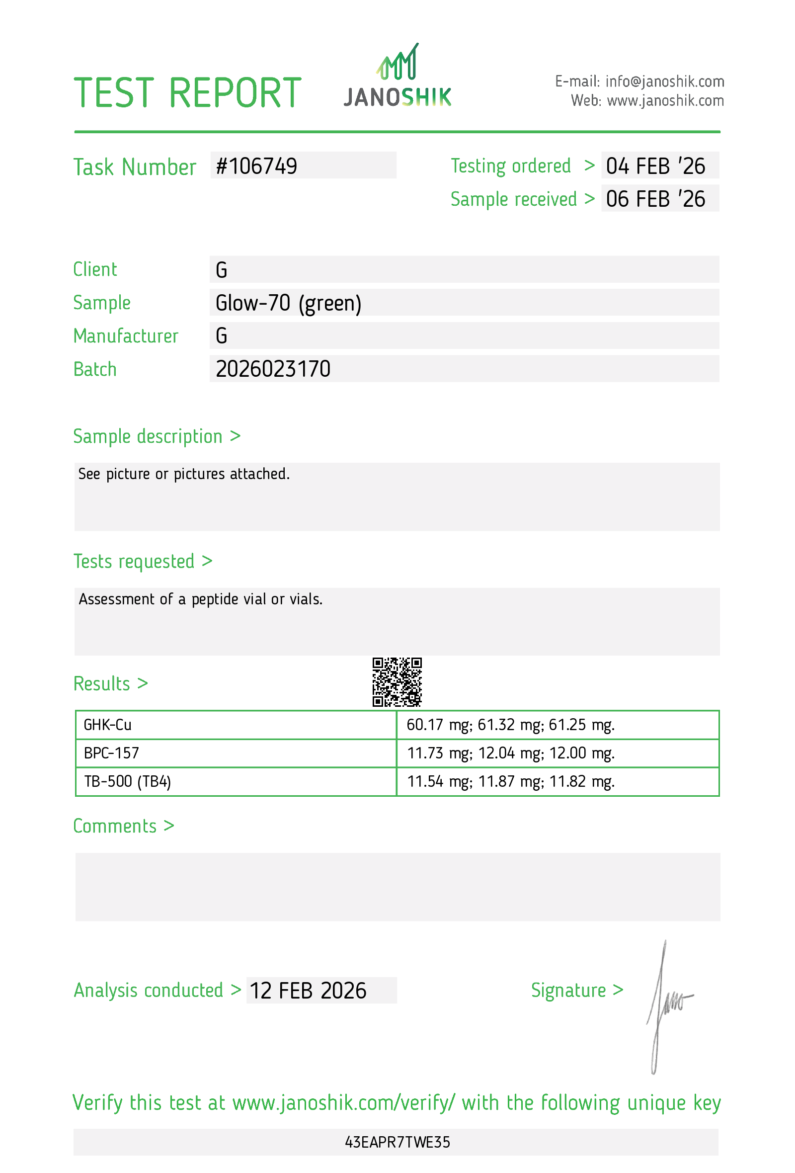 Certificate scan
