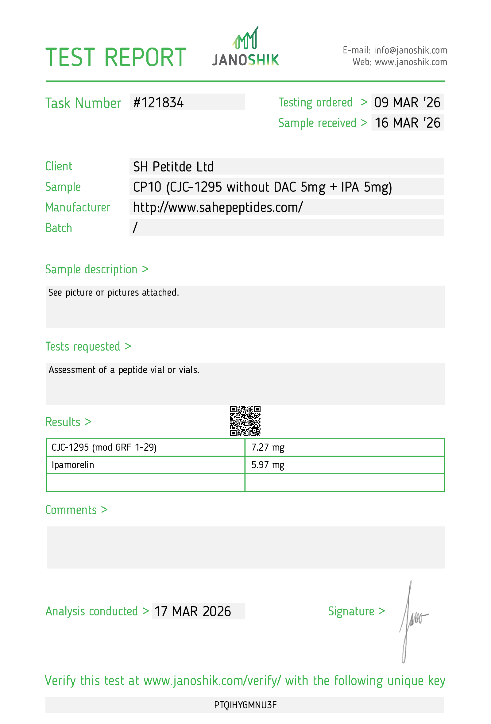Certificate scan