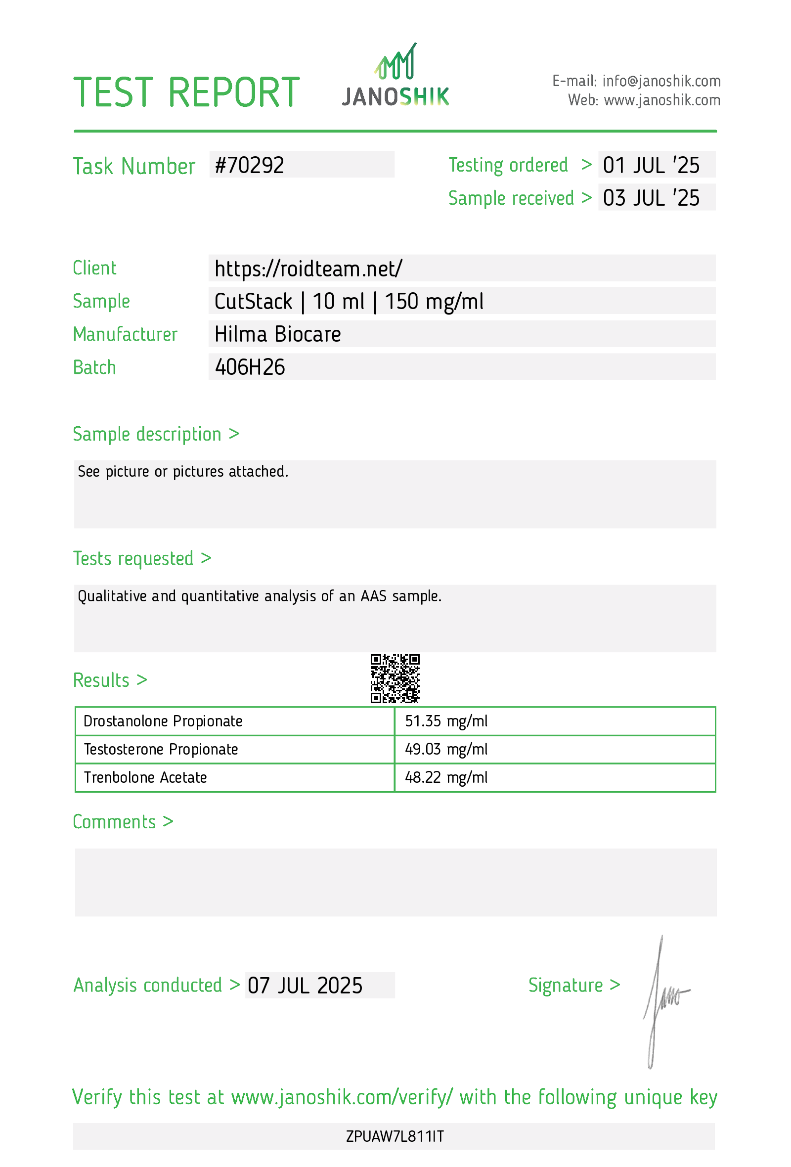Certificate scan