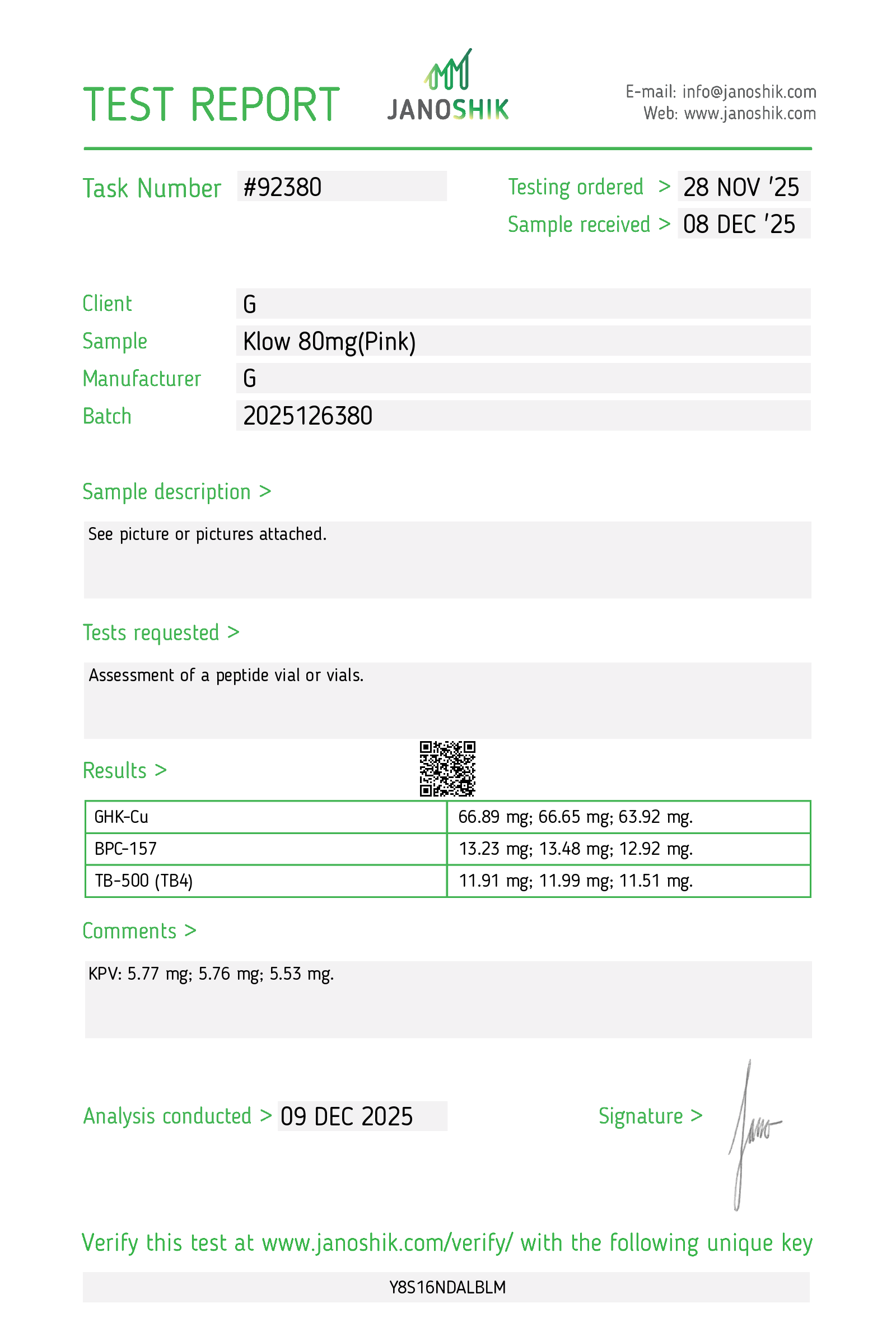 Certificate scan