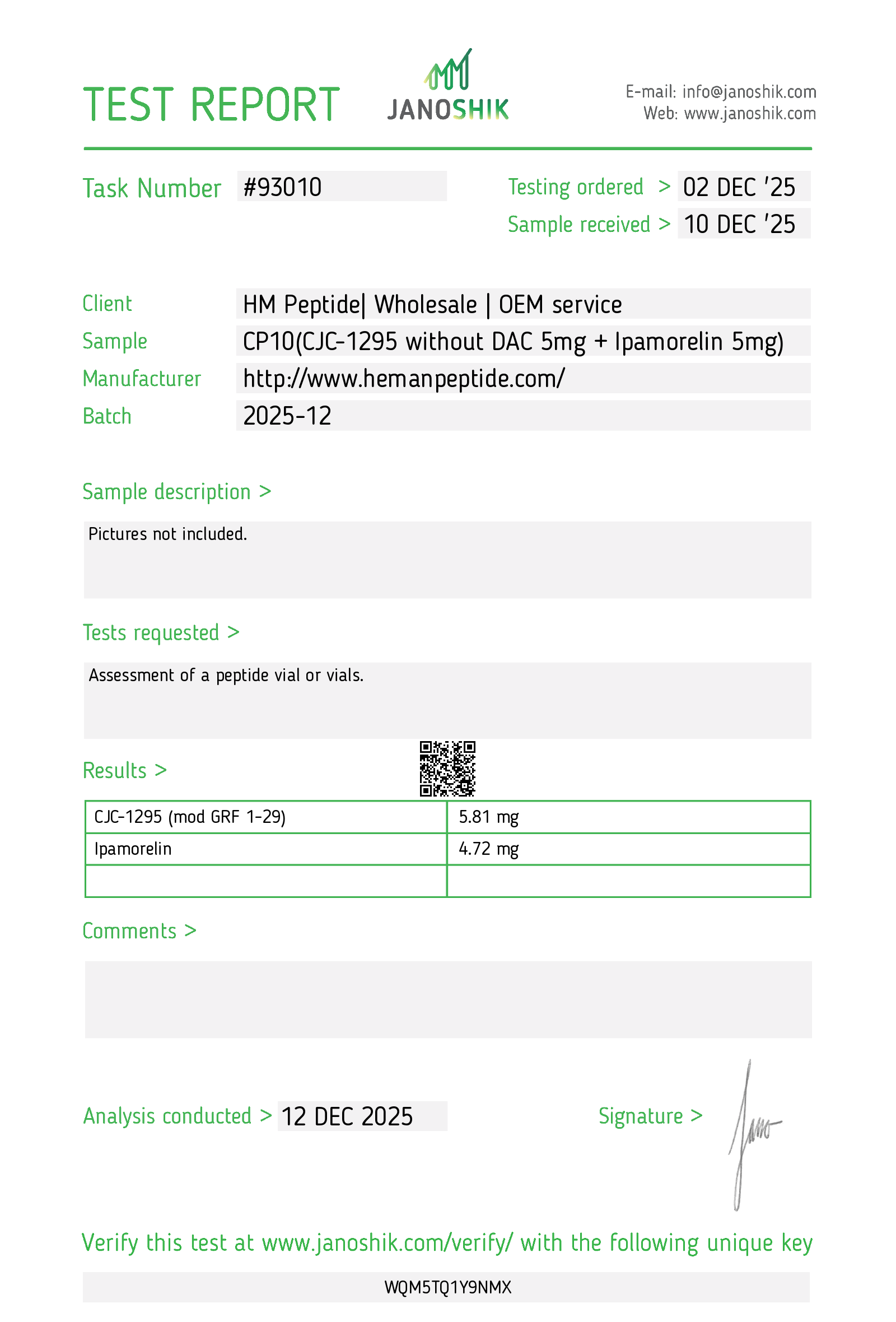 Certificate scan