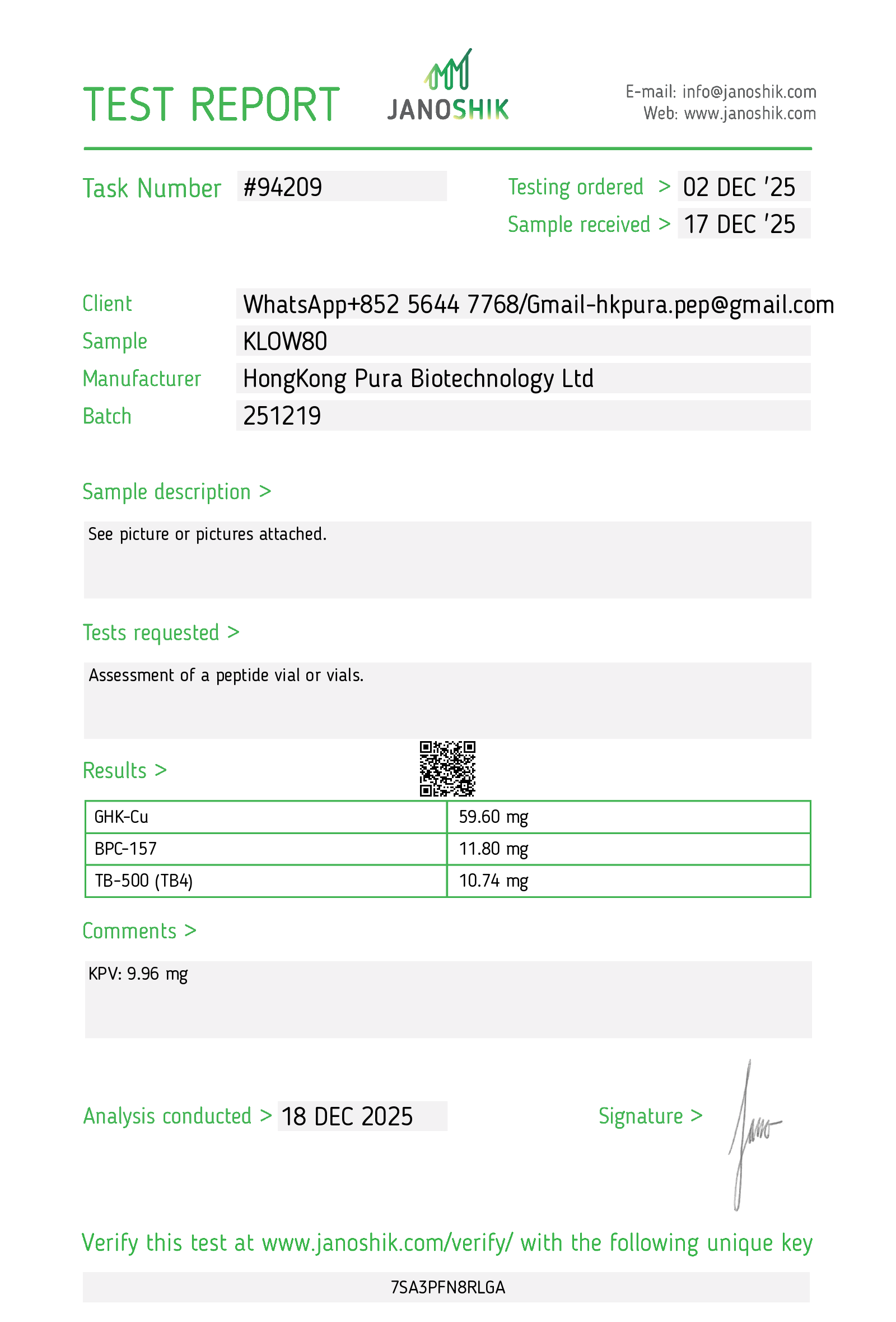 Certificate scan