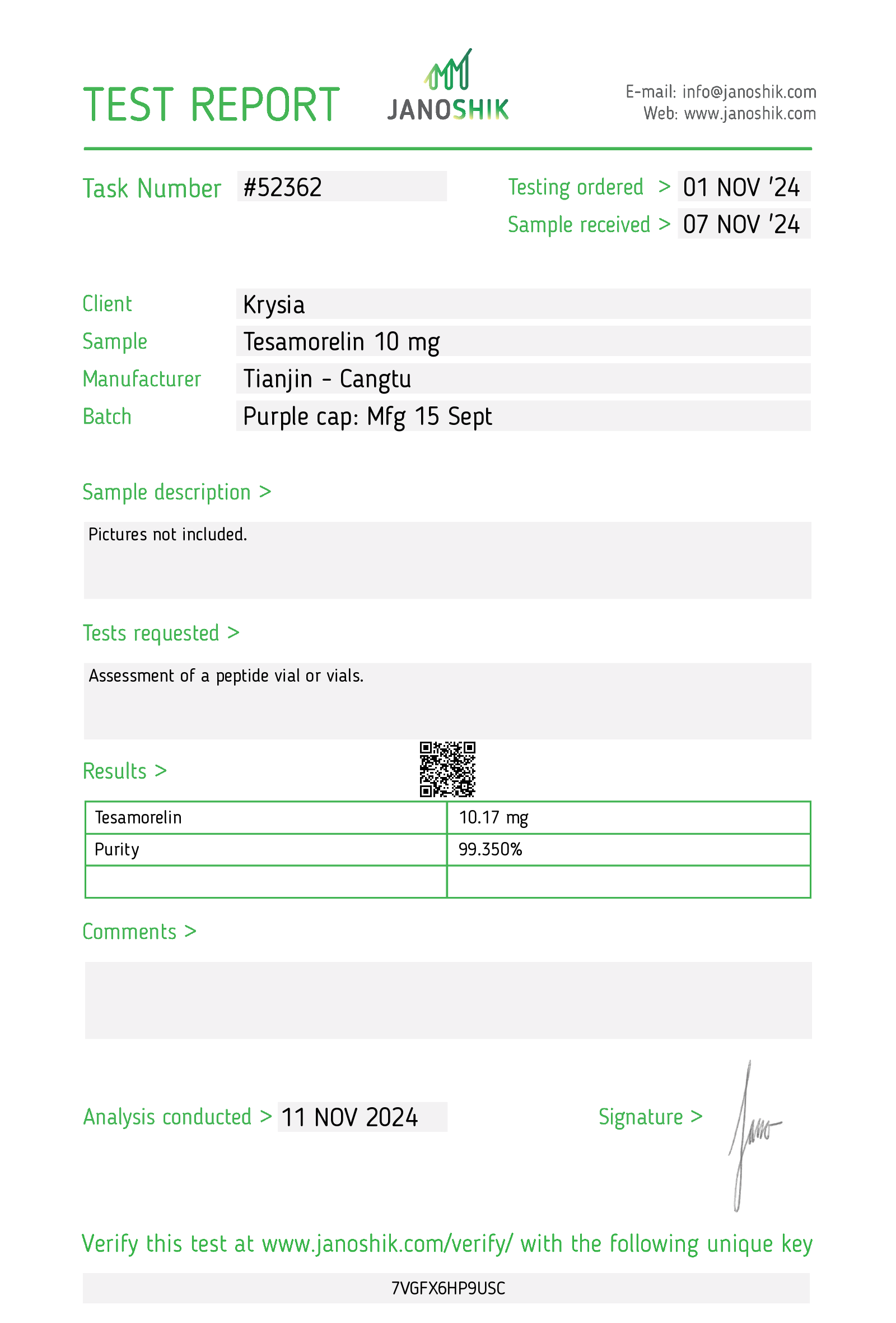 Certificate scan