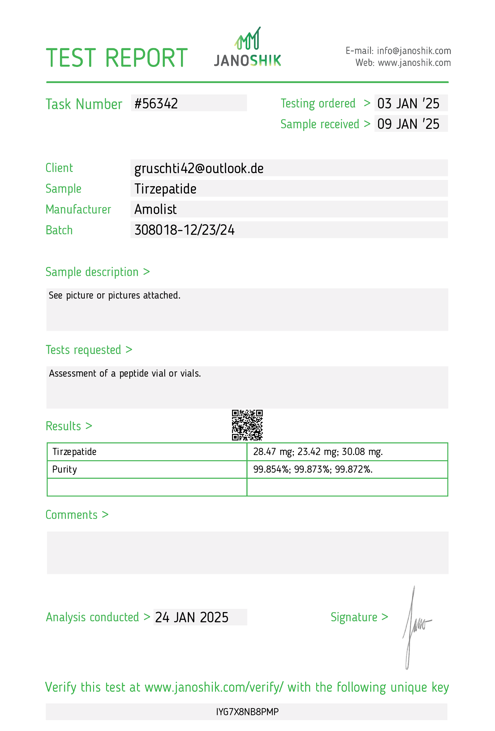 Certificate scan