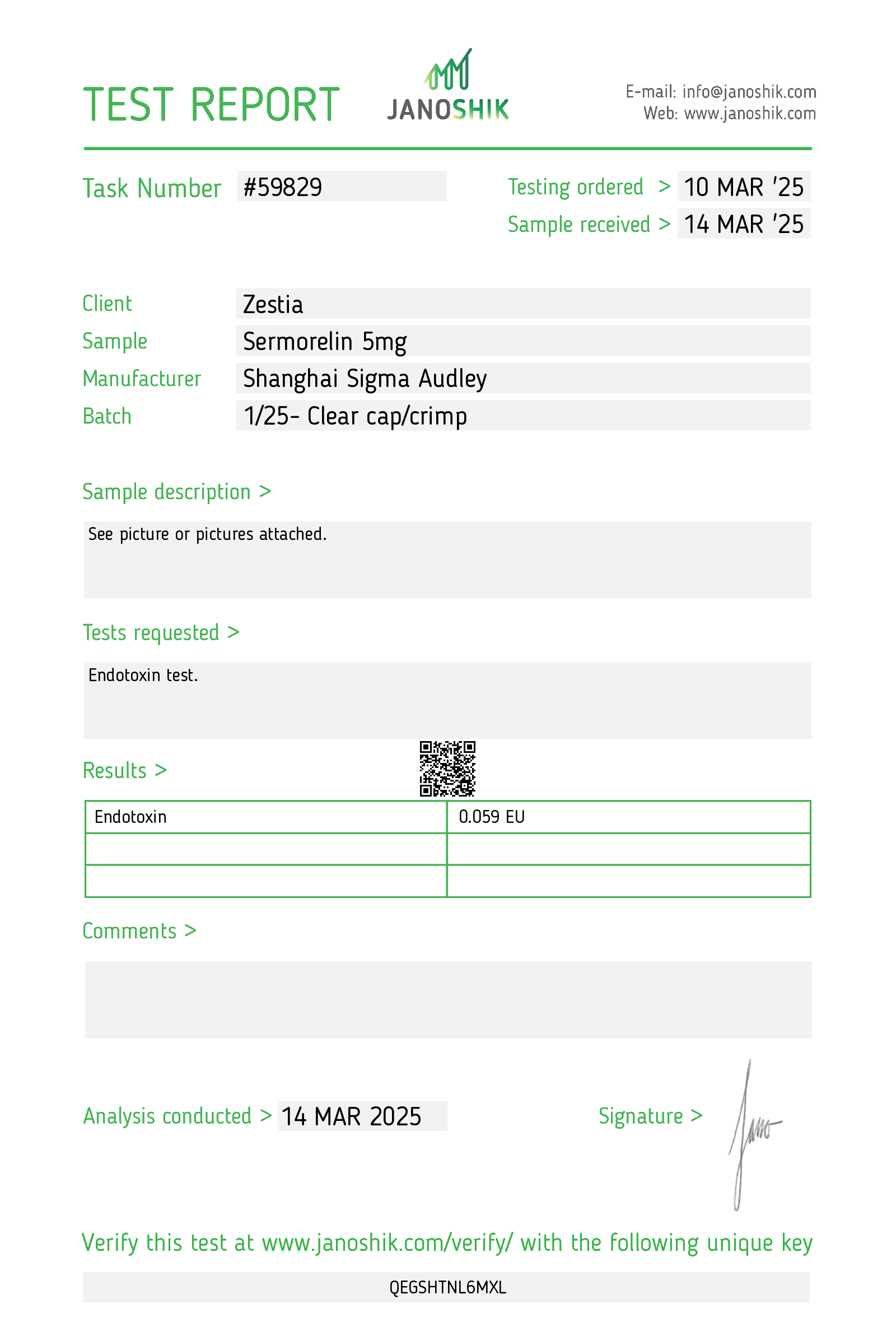 Certificate scan