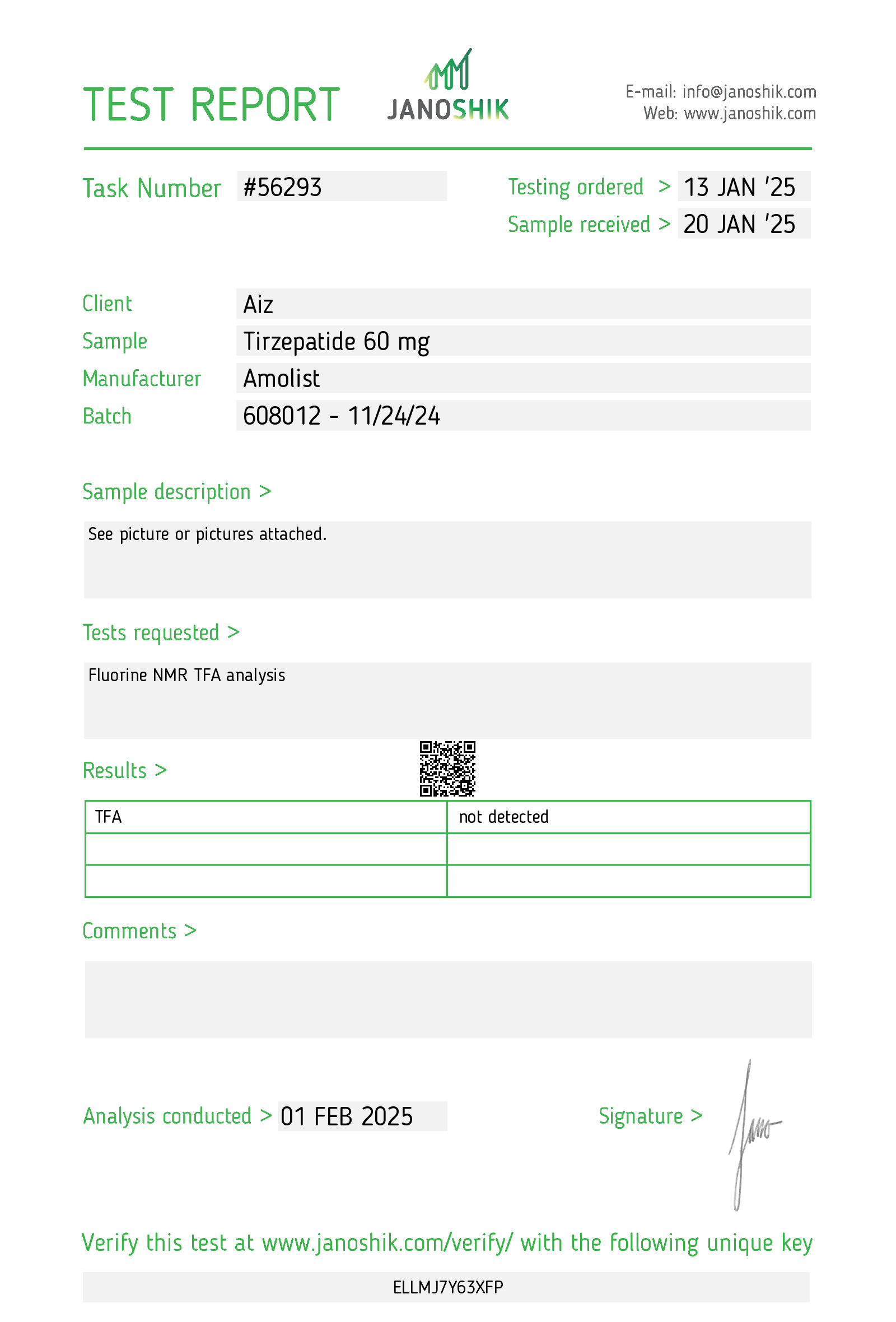 Certificate scan