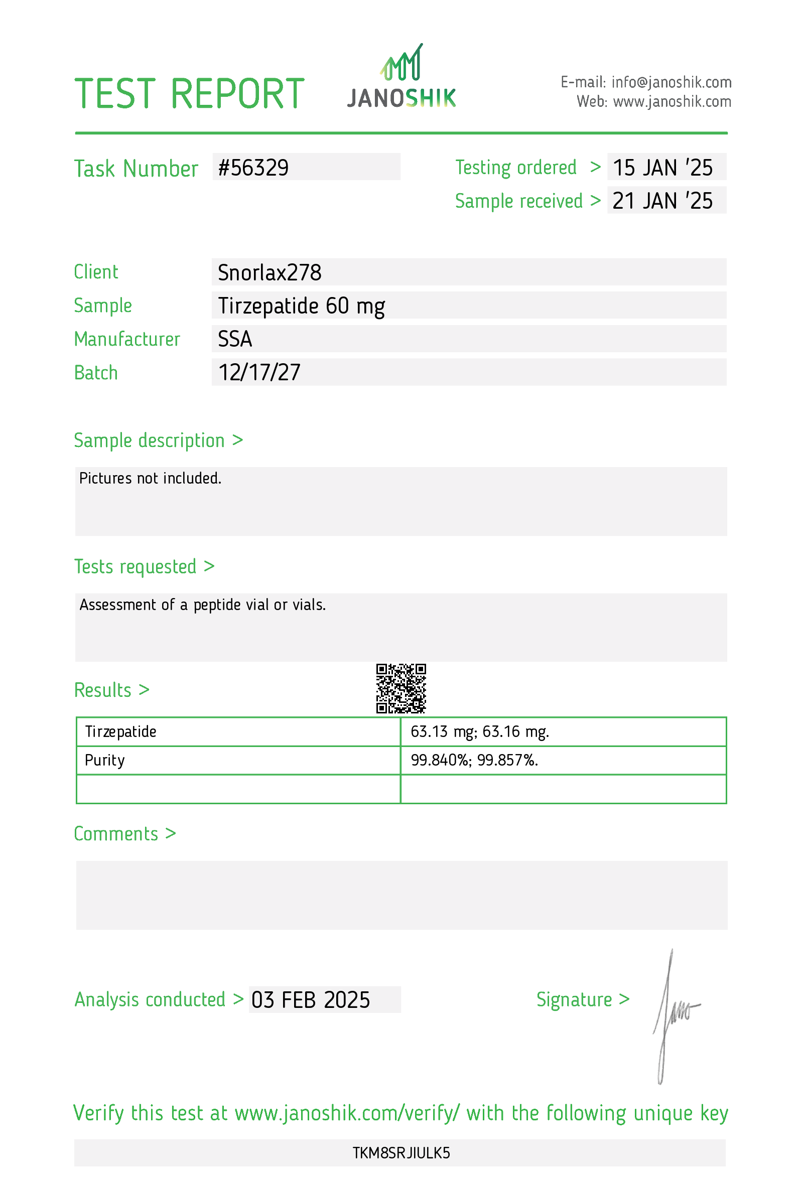 Certificate scan