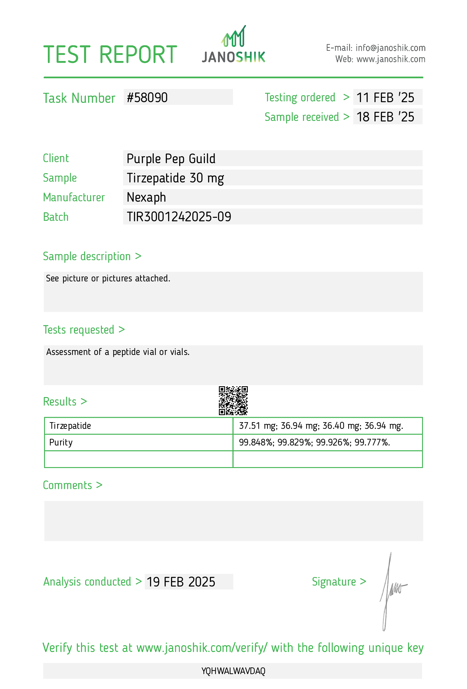 Certificate scan