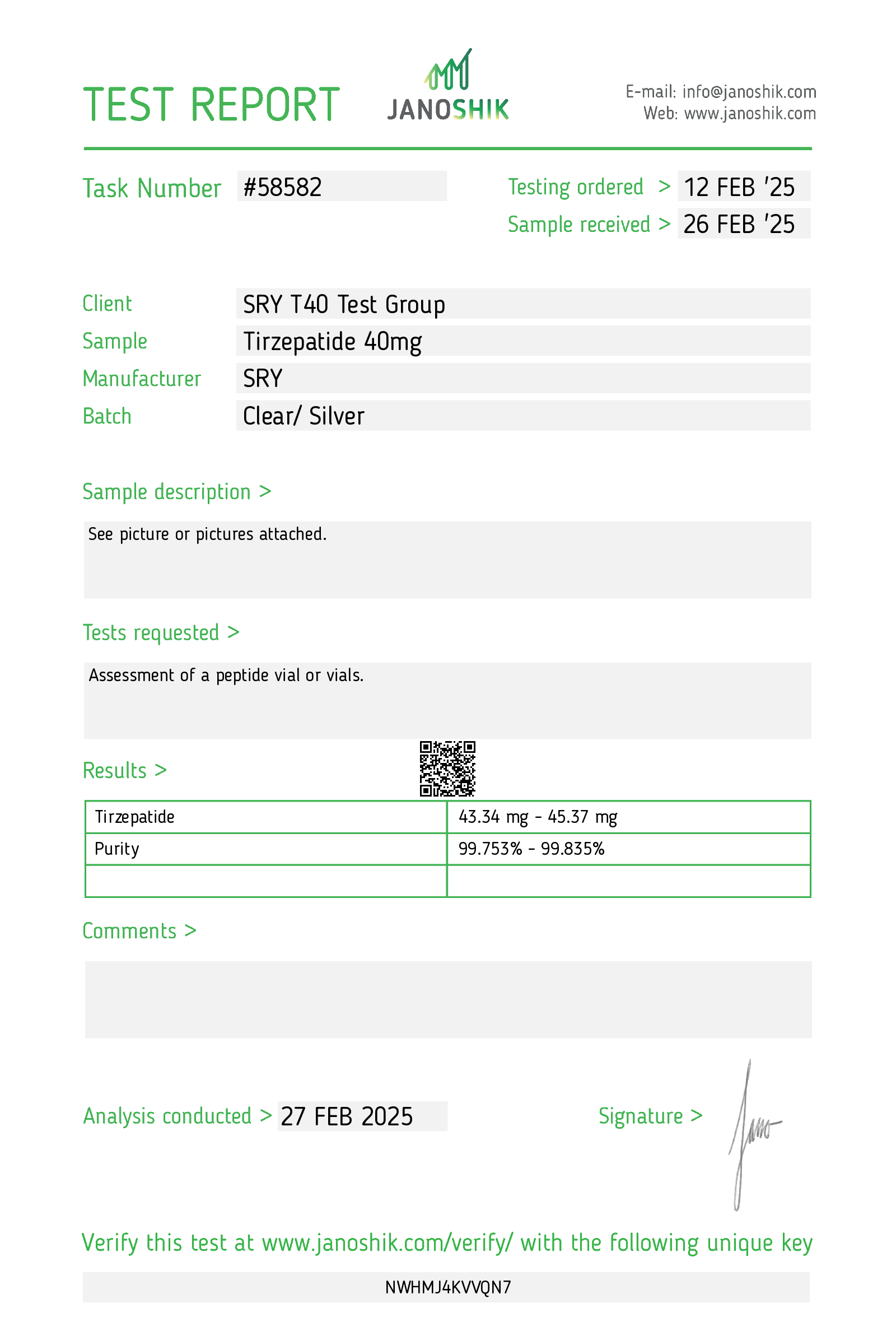 Certificate scan