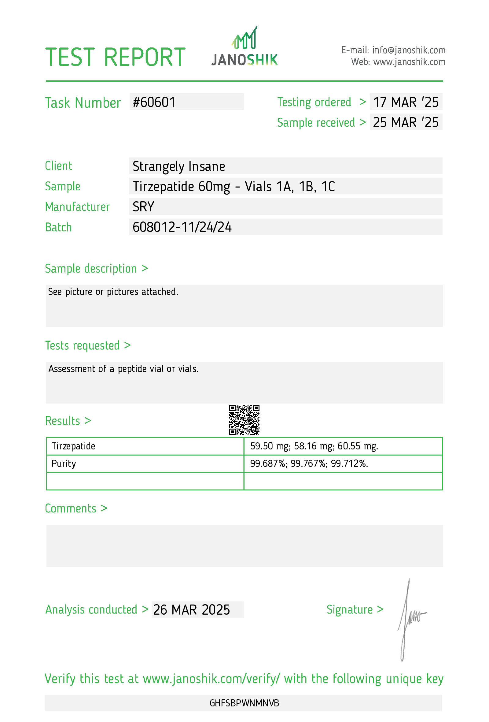 Certificate scan