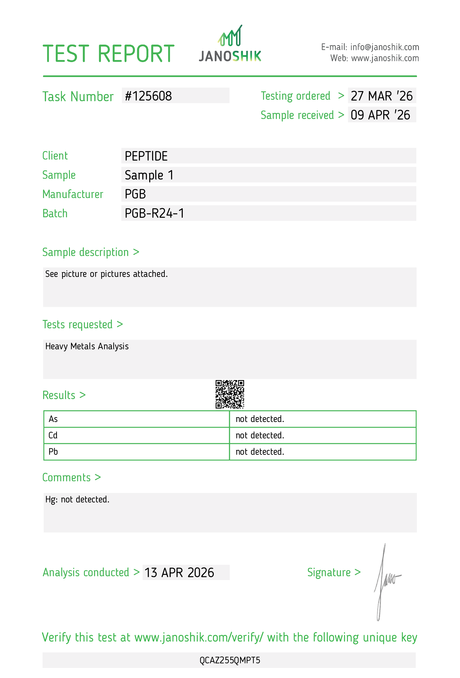 Certificate scan