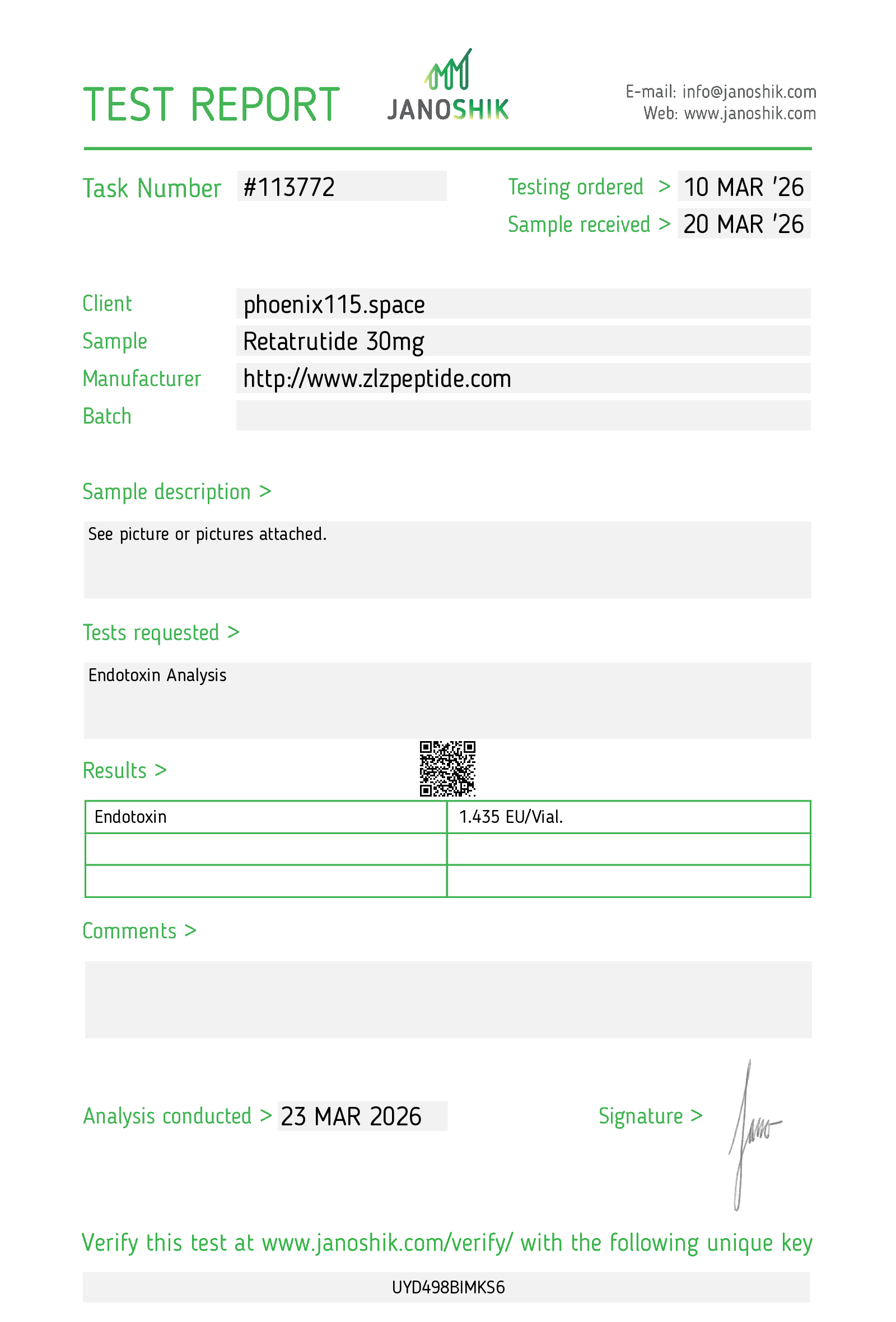 Certificate scan