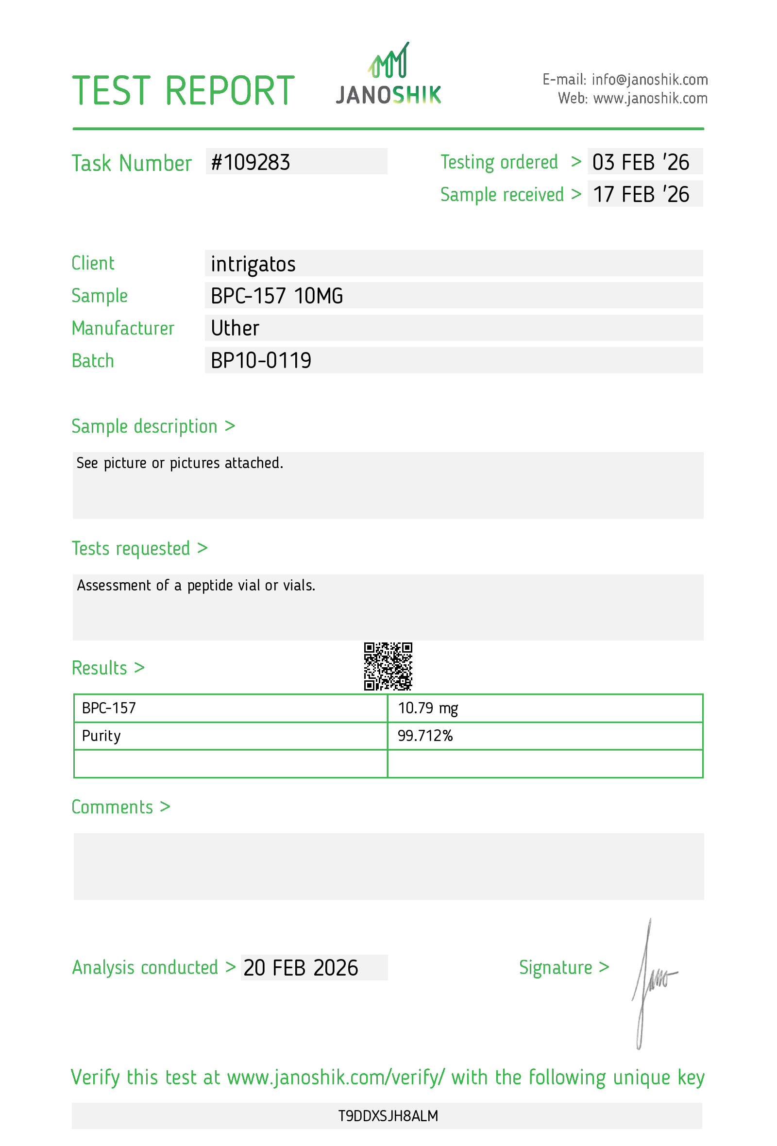 Certificate scan