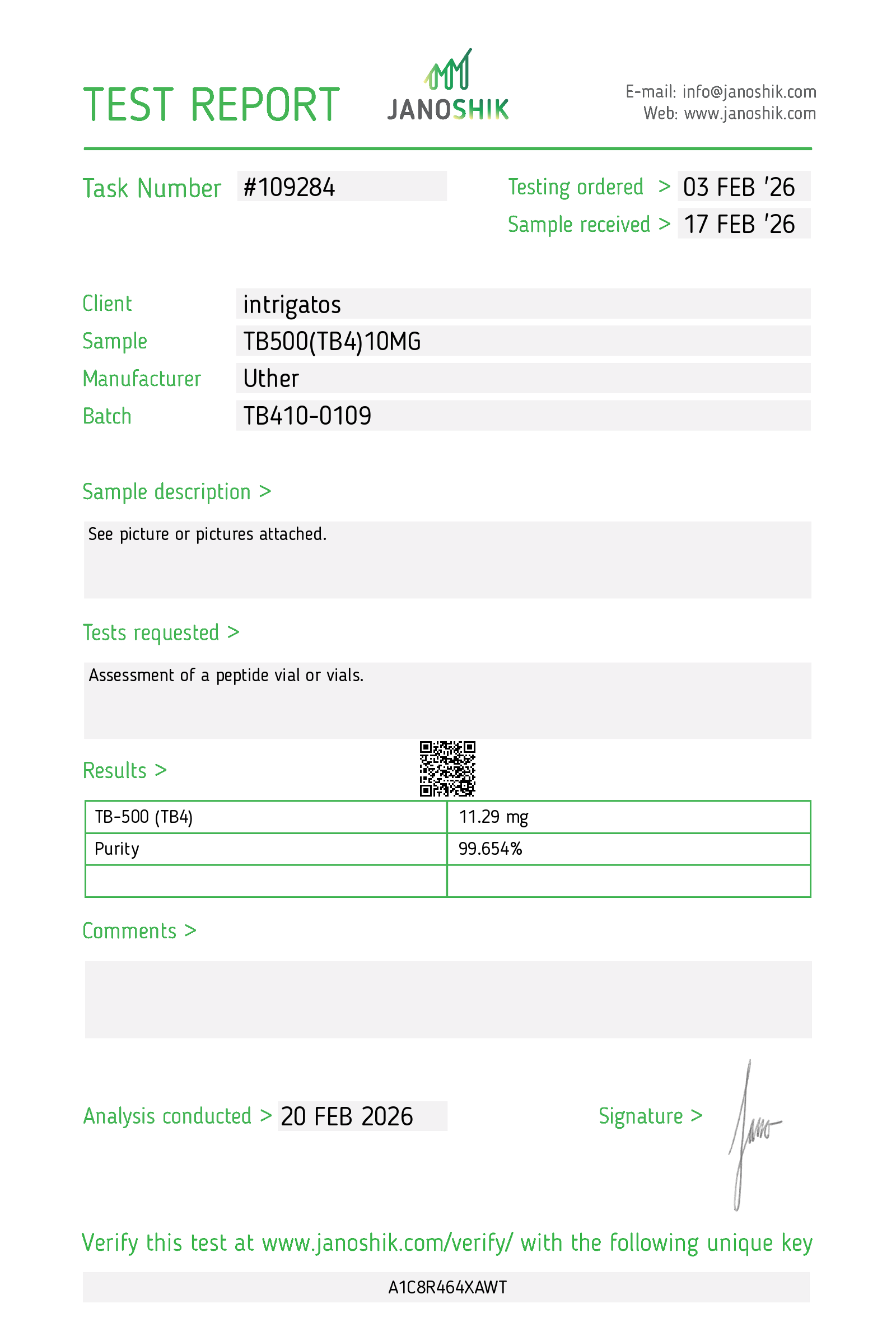 Certificate scan