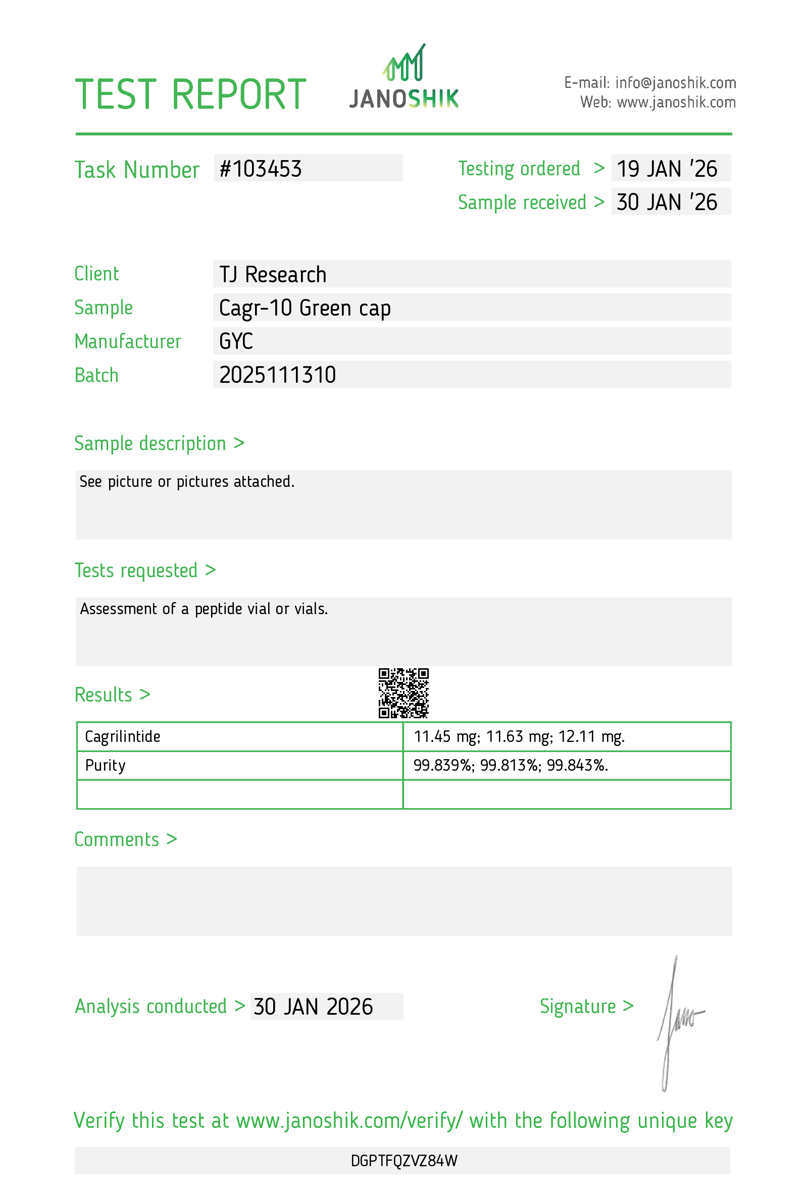 Certificate scan