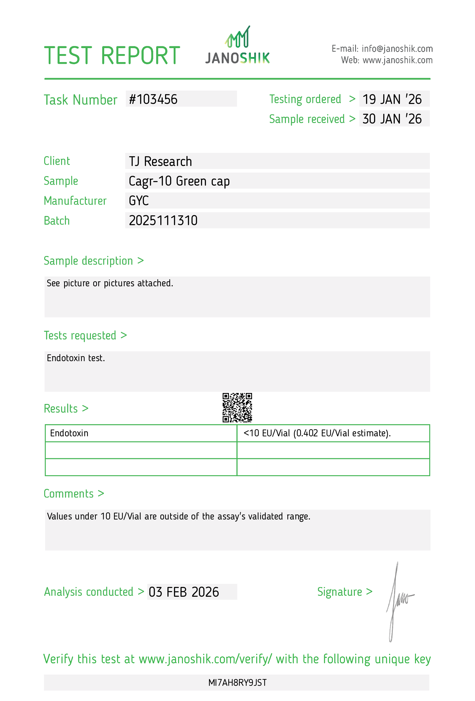 Certificate scan