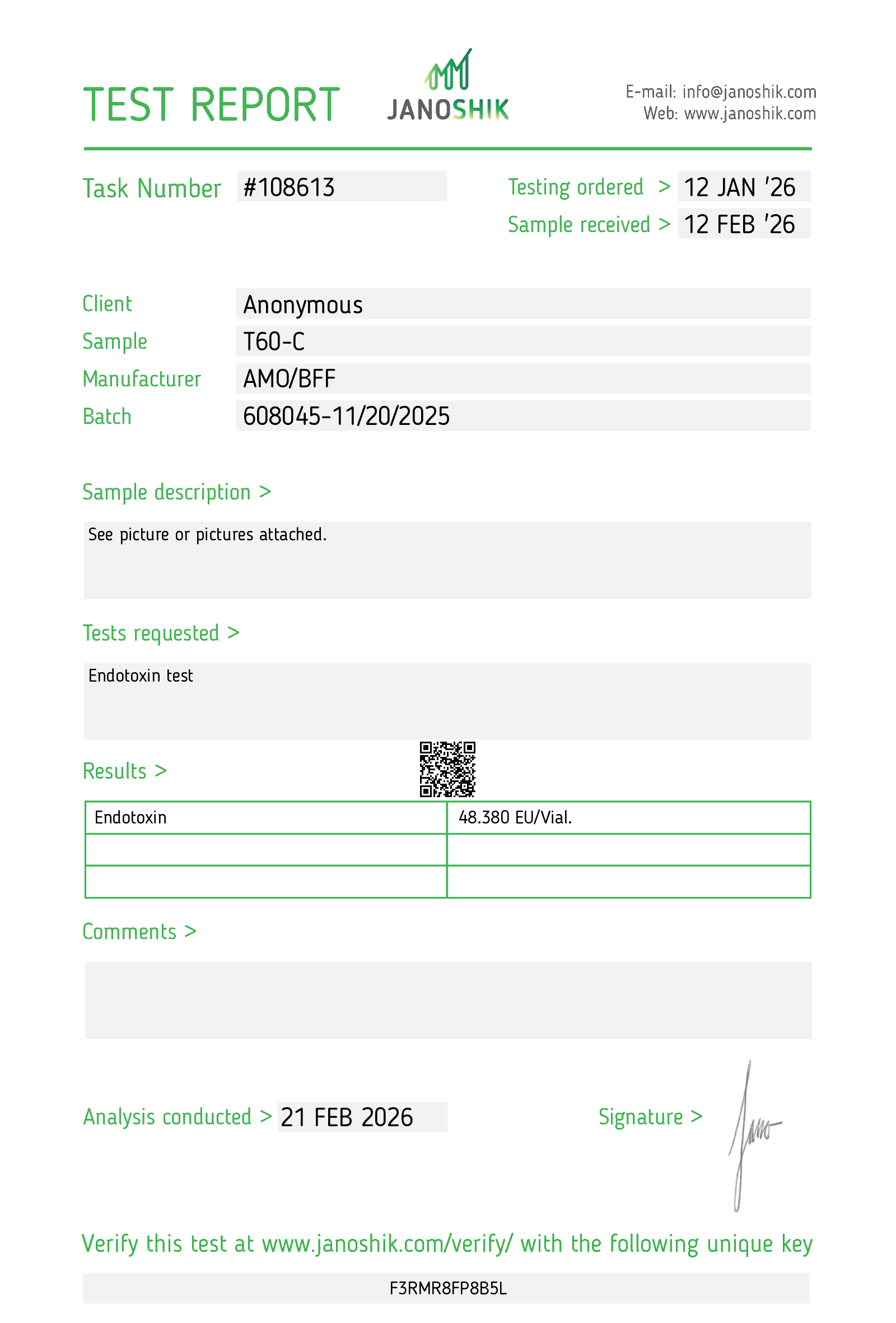 Certificate scan