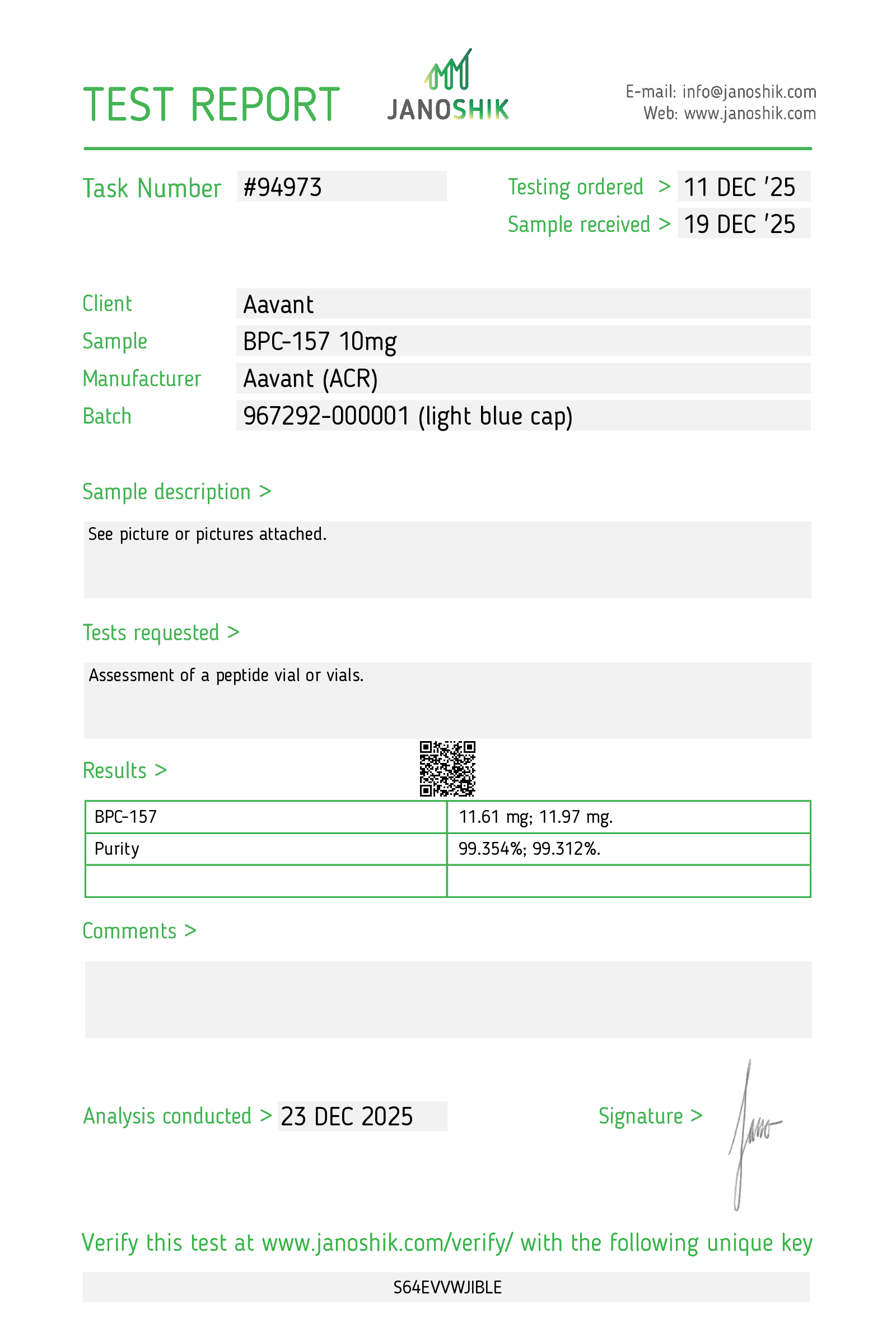 Certificate scan