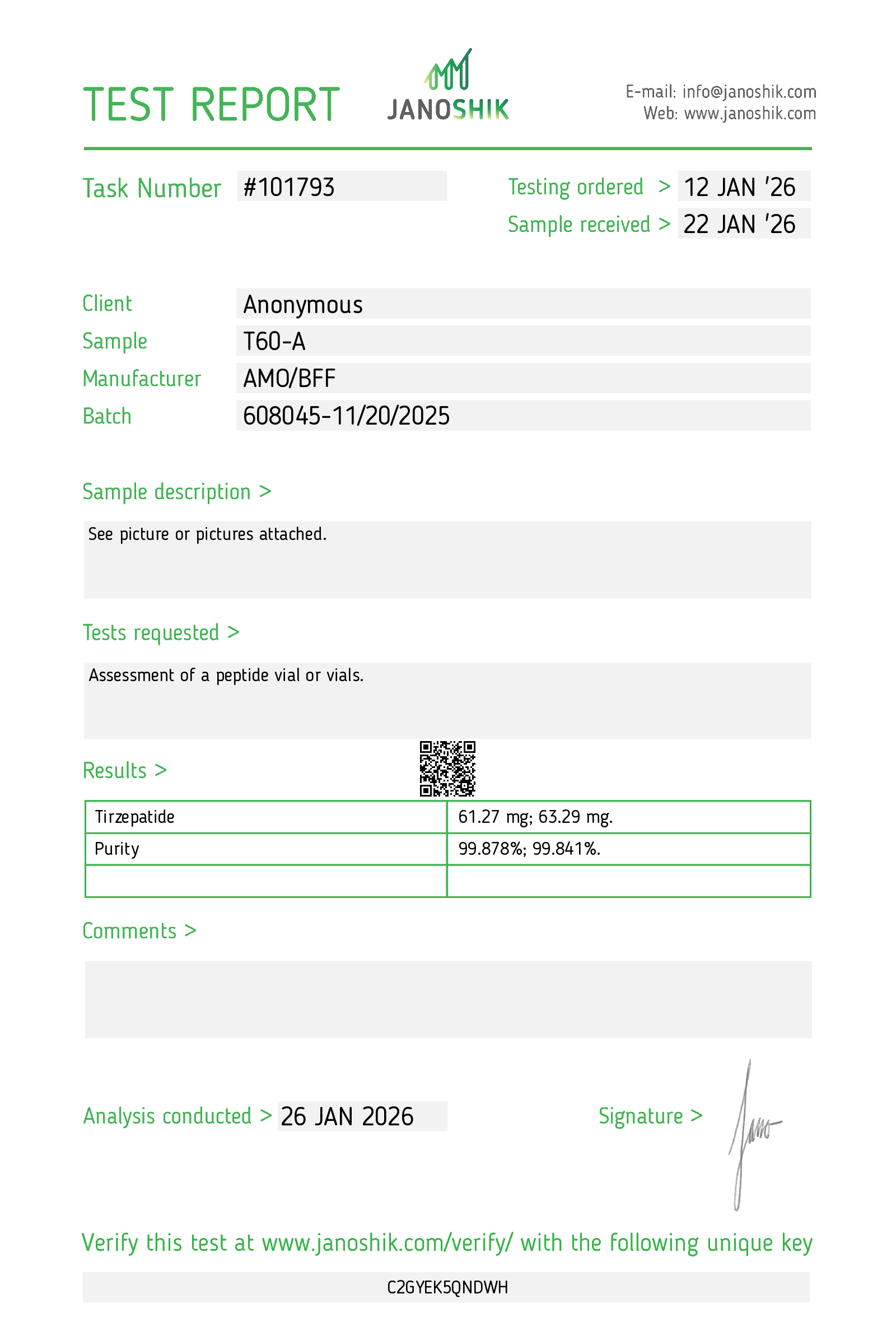 Certificate scan