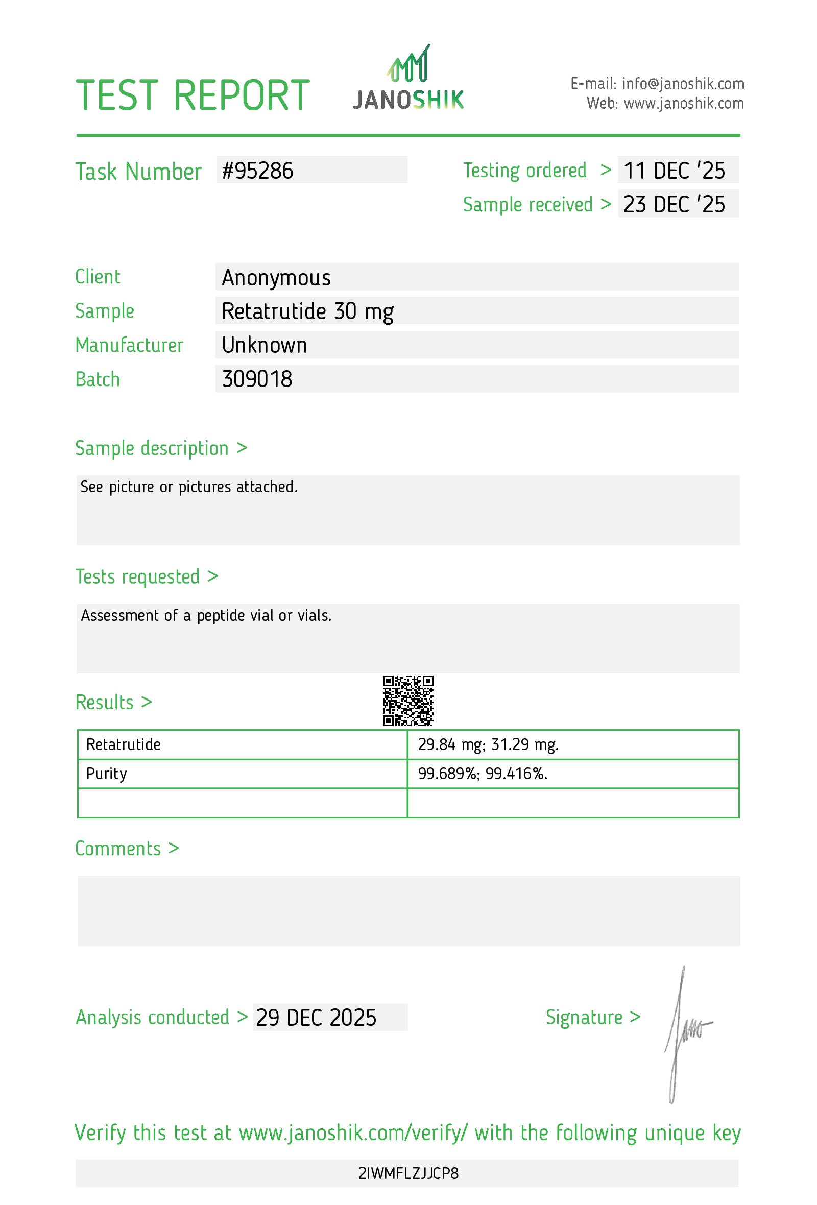 Certificate scan