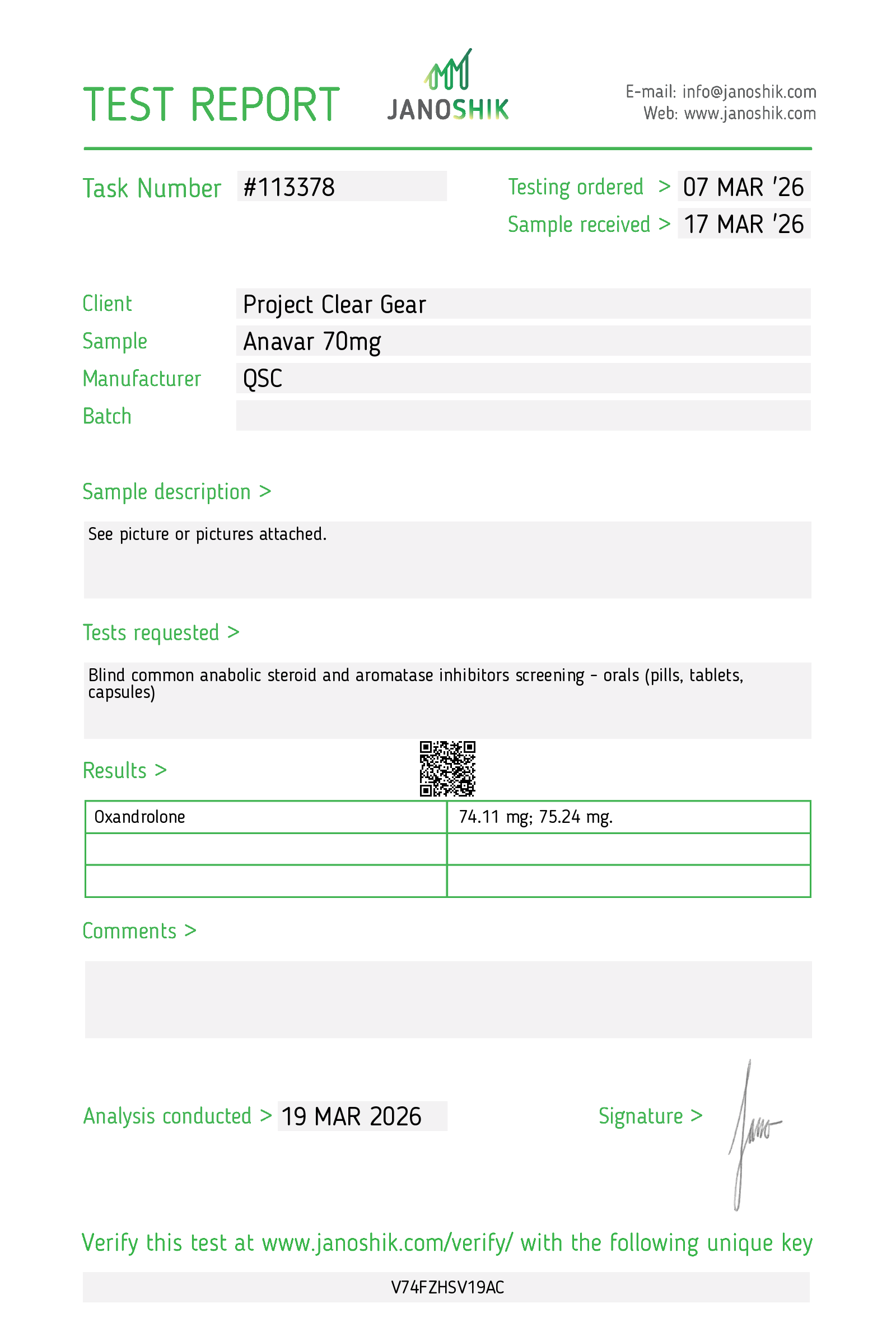 Certificate scan