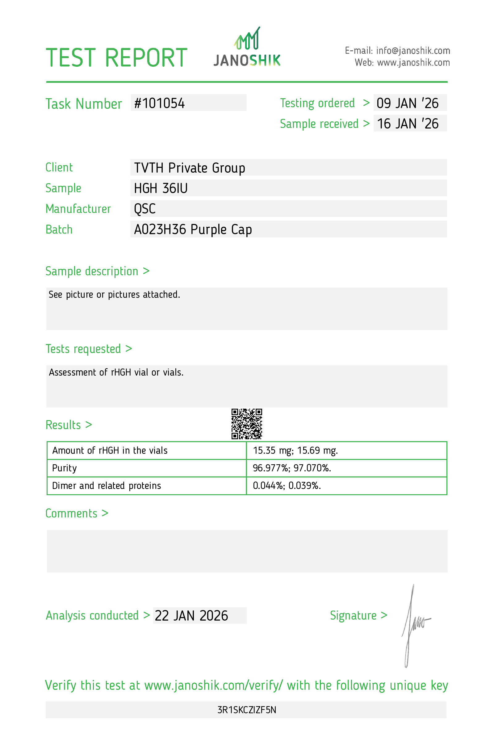 Certificate scan