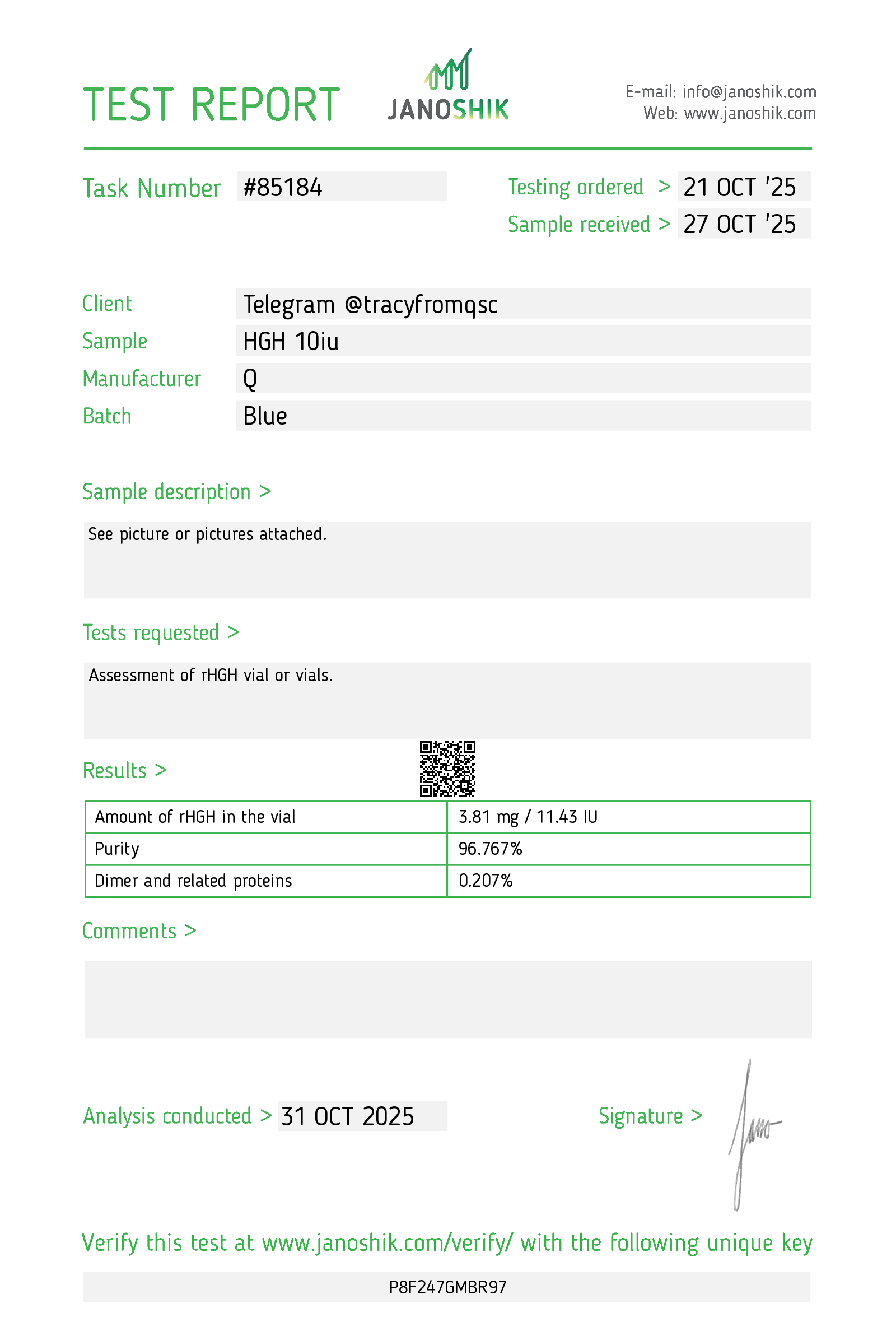 Certificate scan