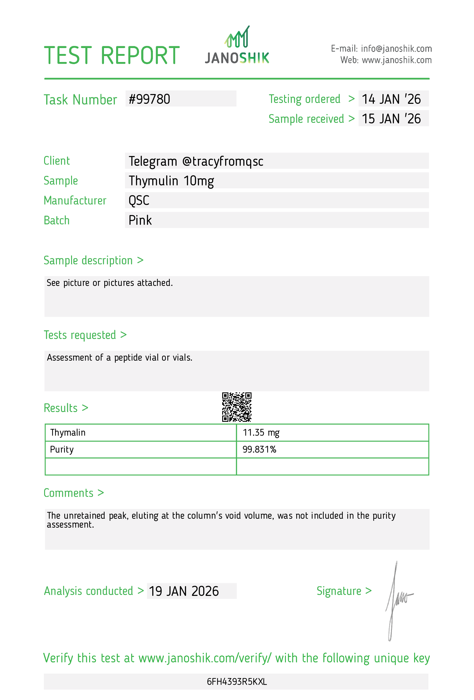 Certificate scan