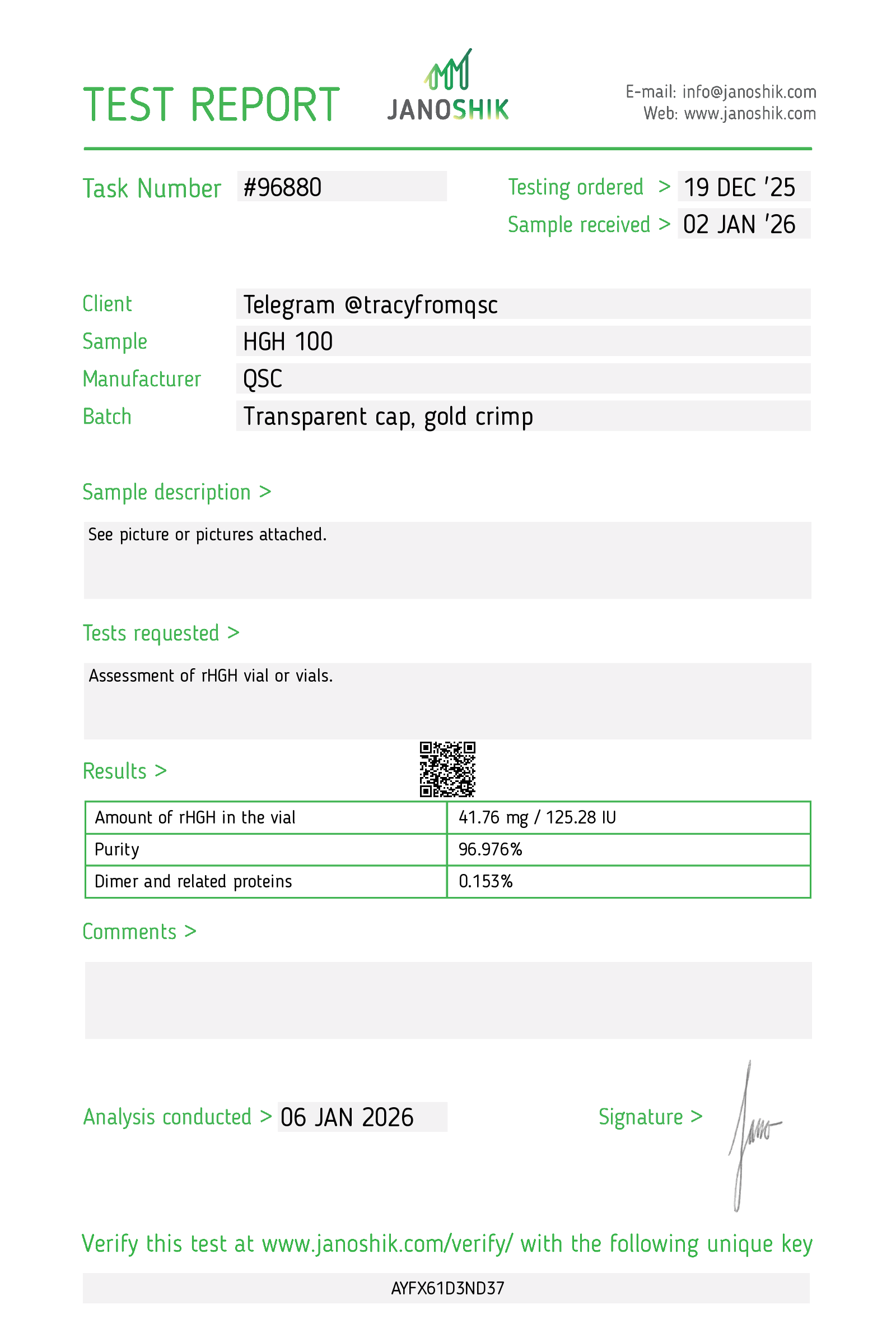 Certificate scan