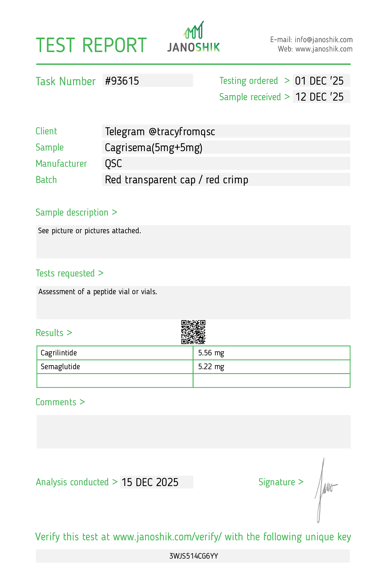 Certificate scan