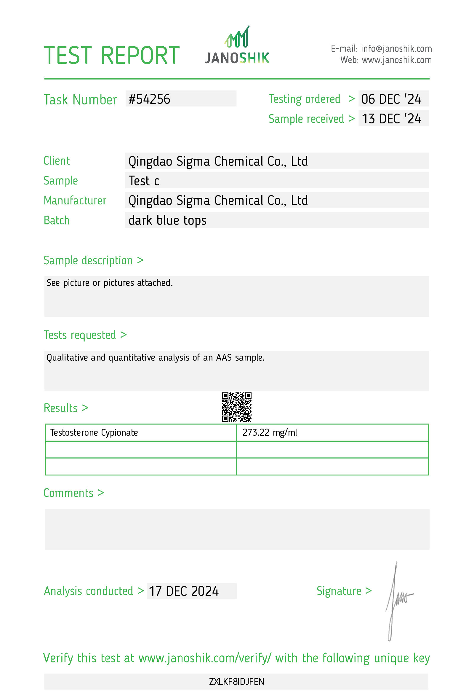 Certificate scan