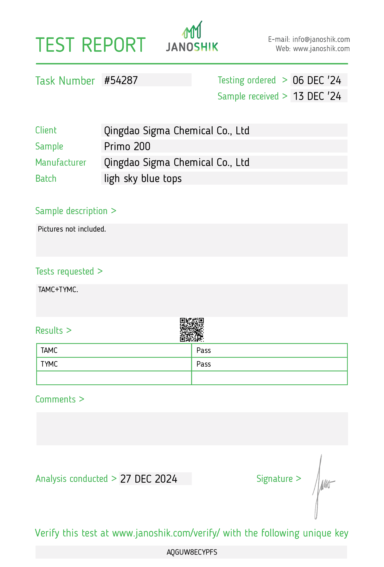 Certificate scan