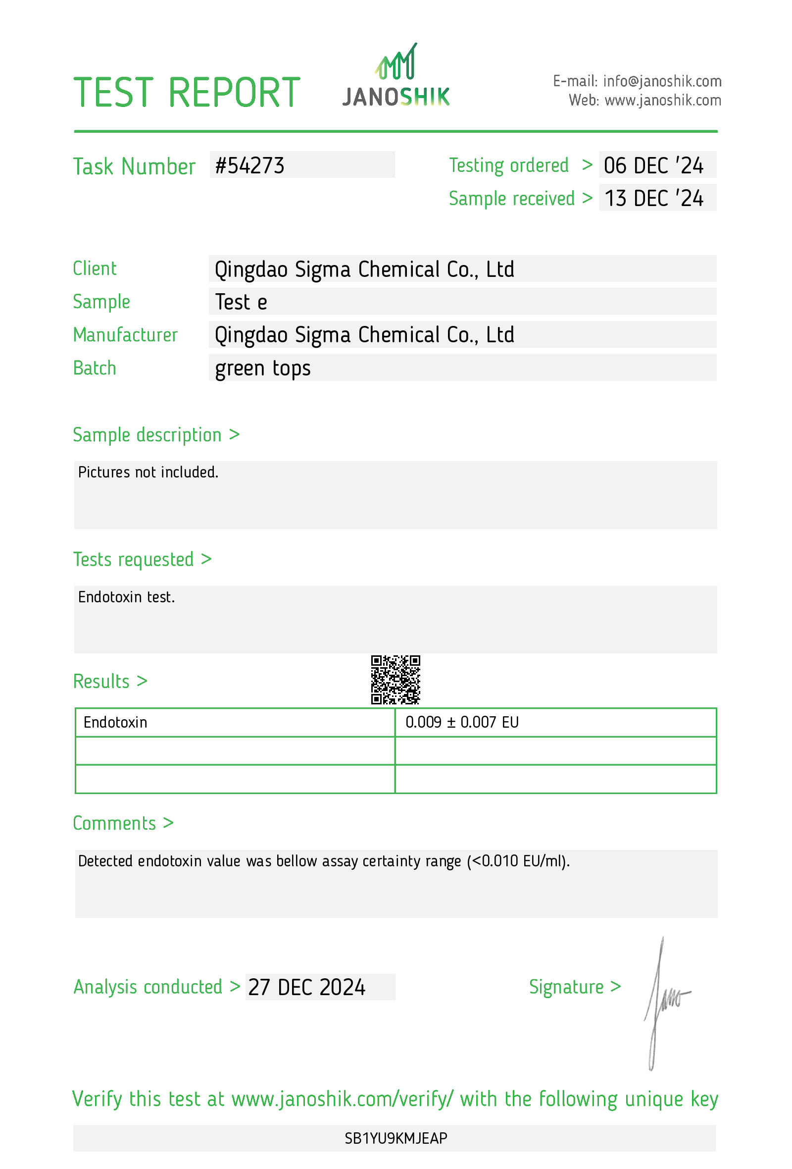 Certificate scan
