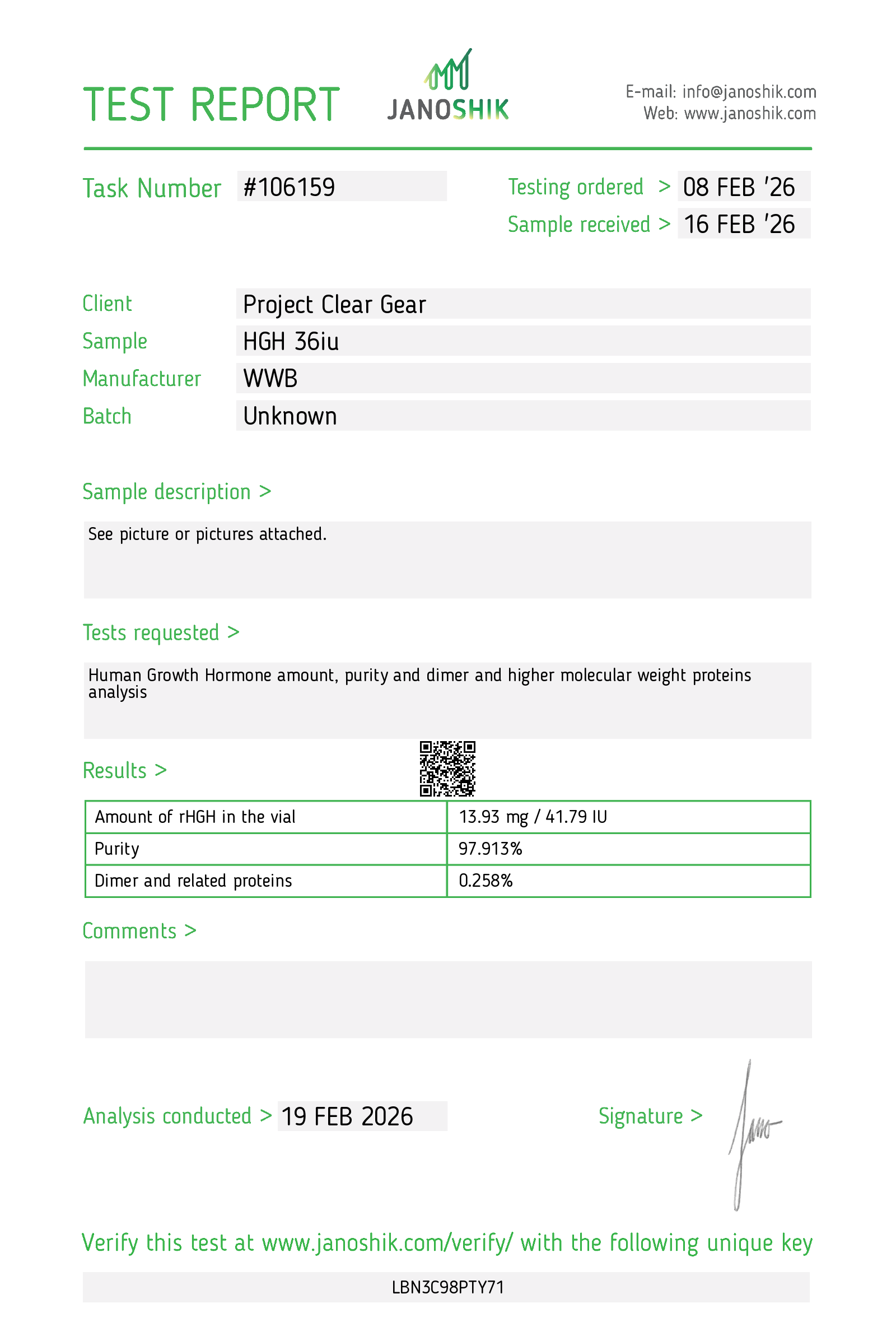 Certificate scan