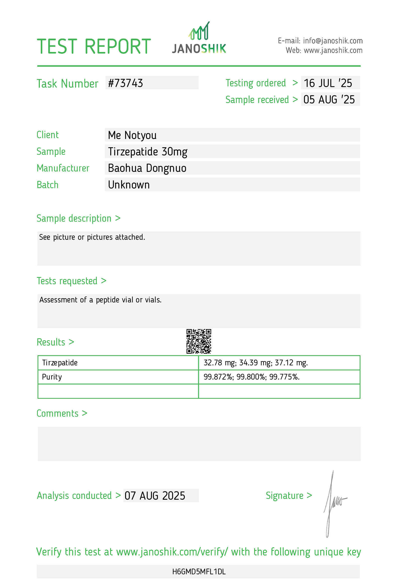 Certificate scan