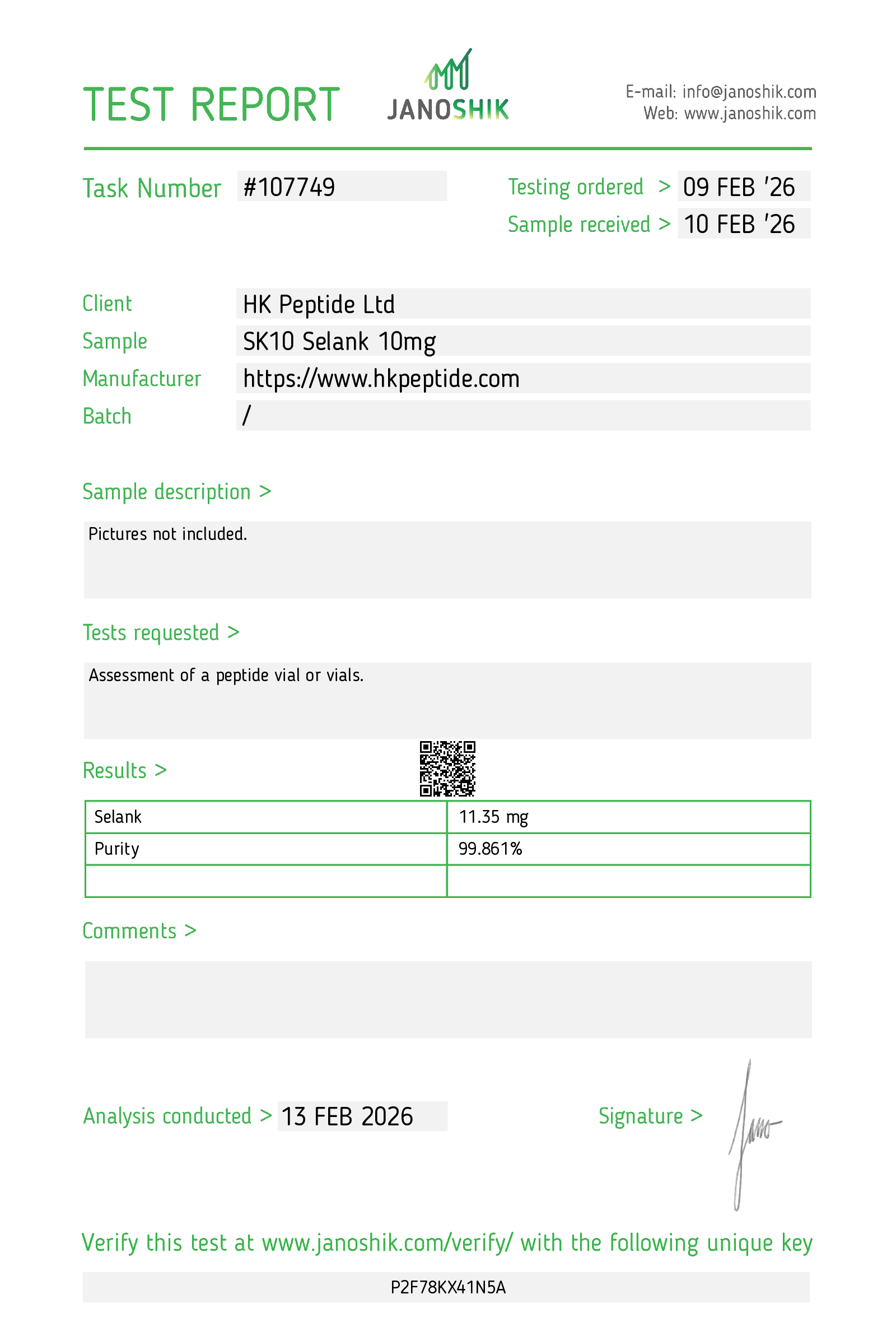 Certificate scan
