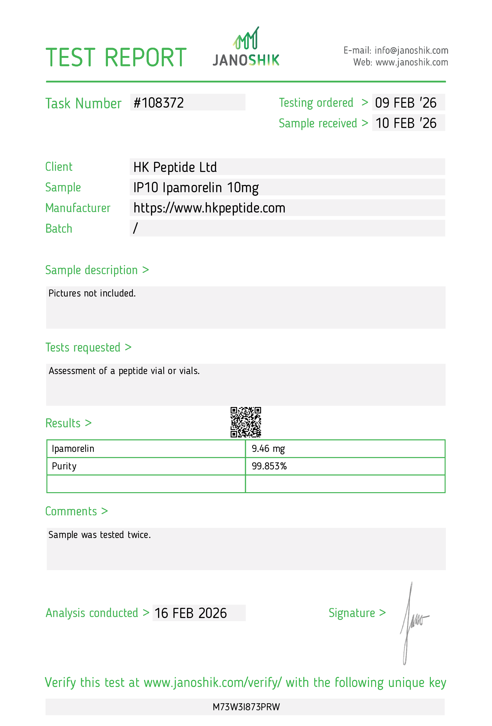 Certificate scan