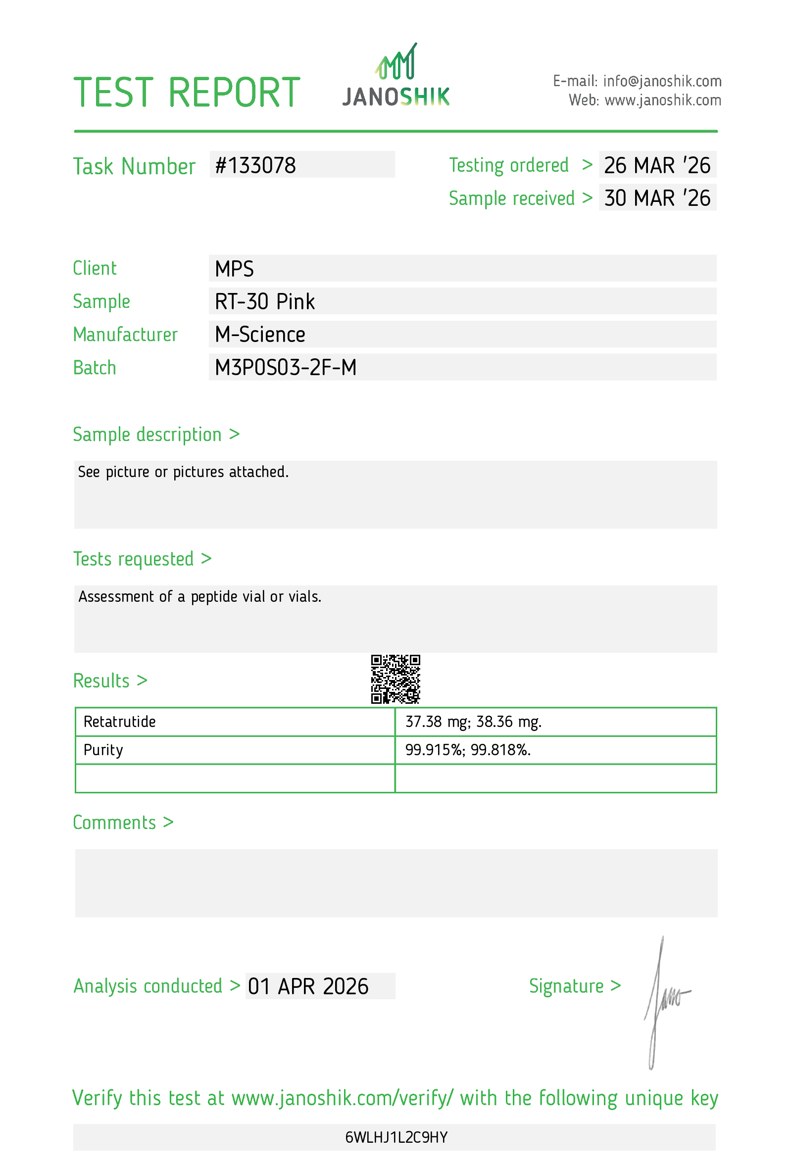 Certificate scan