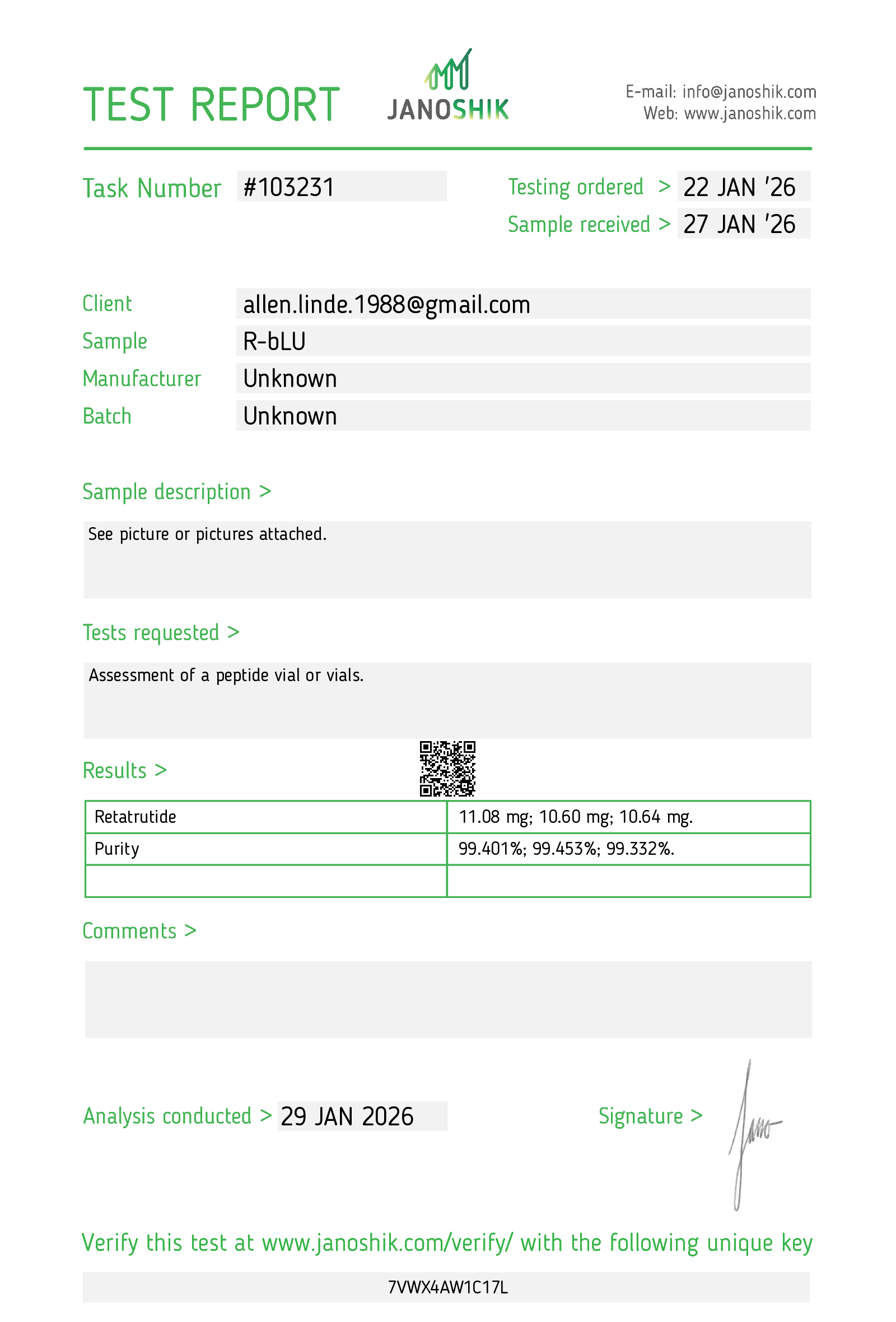 Certificate scan