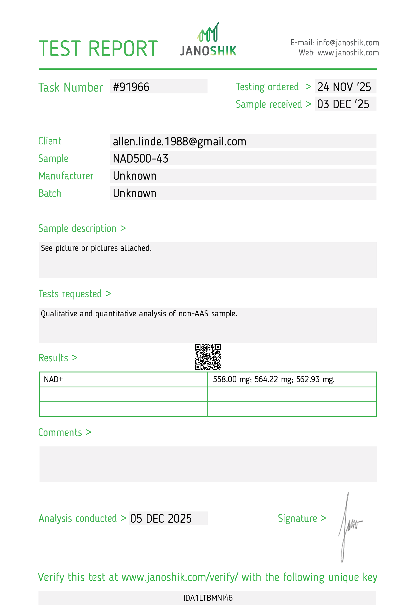 Certificate scan