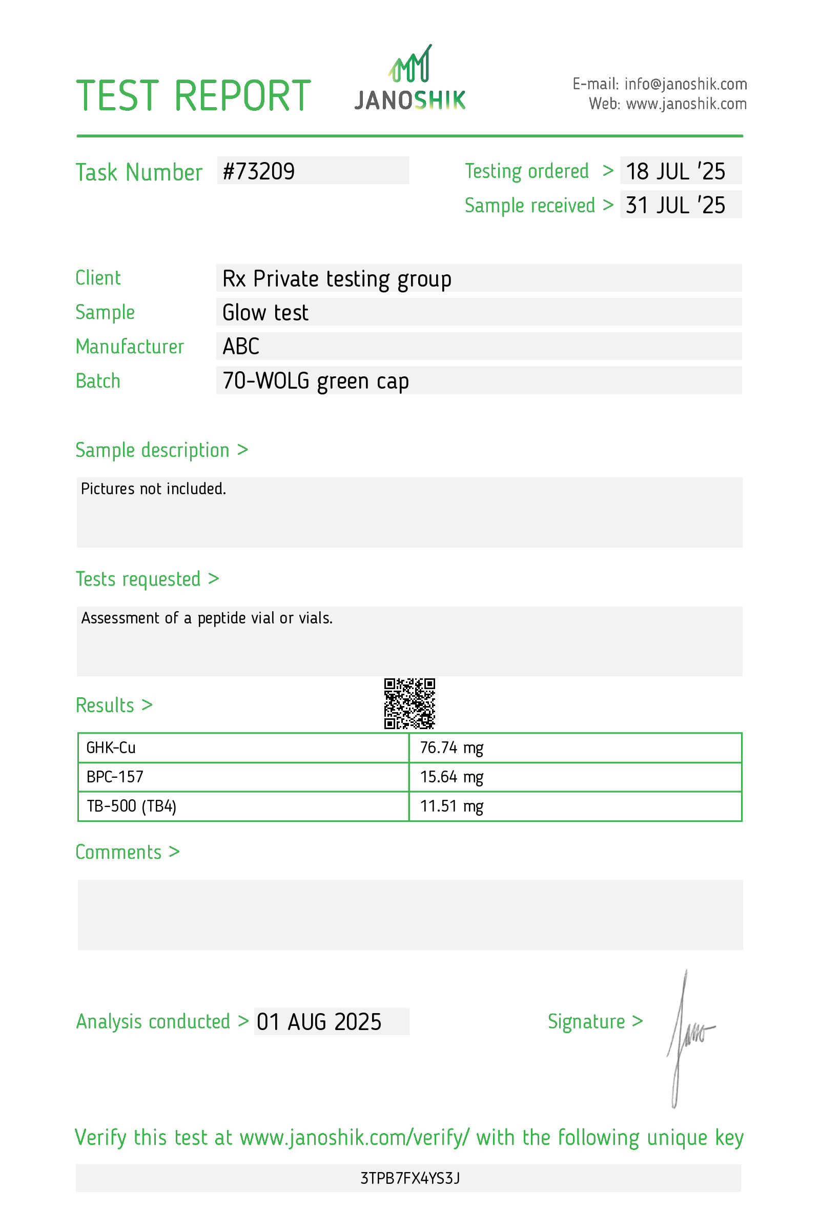 Certificate scan