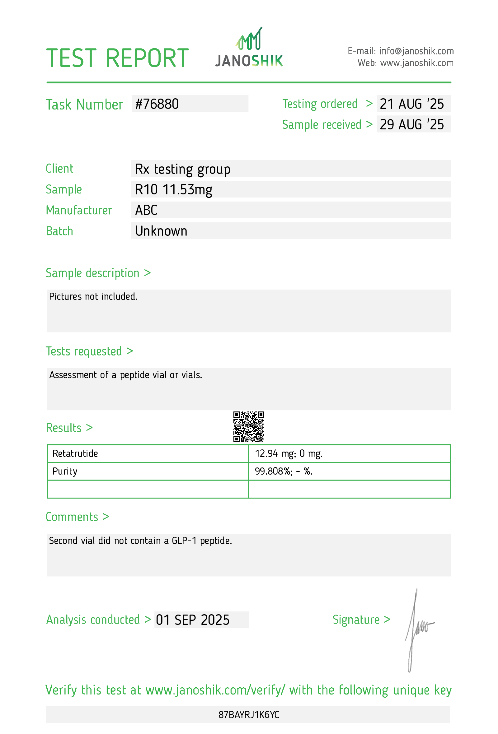 Certificate scan
