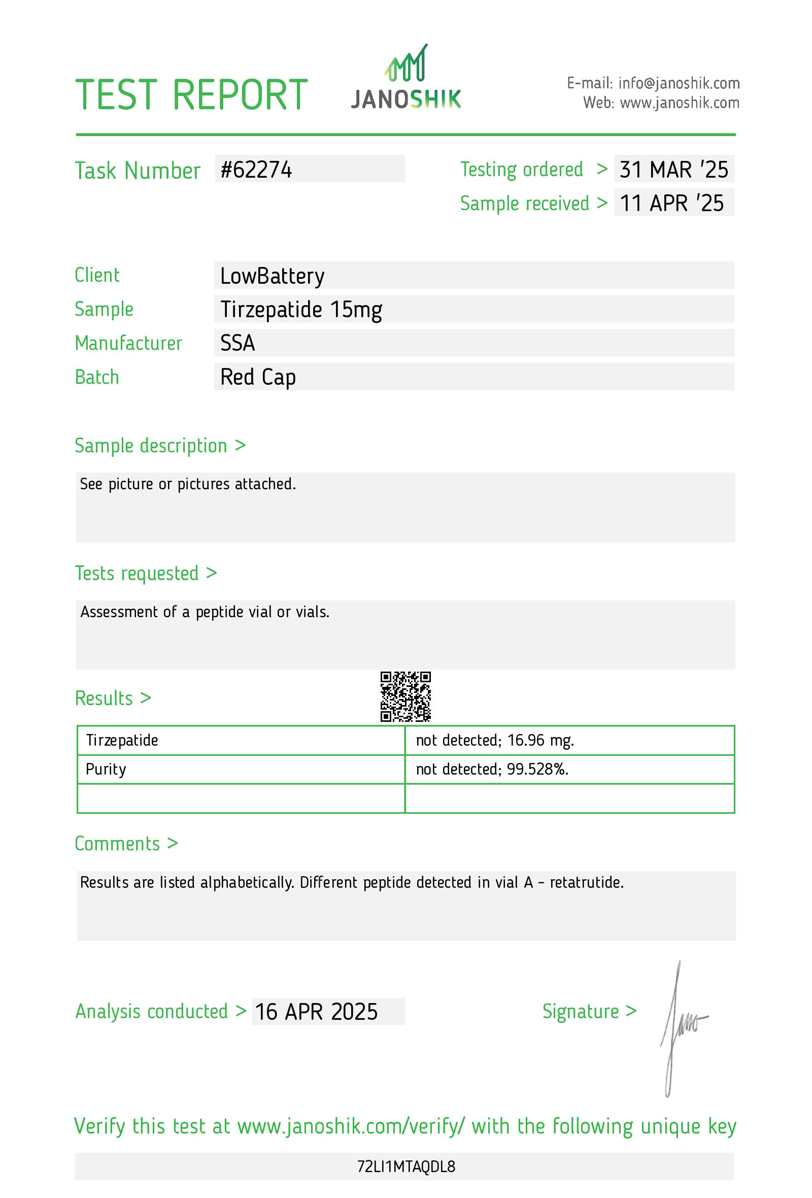 Certificate scan
